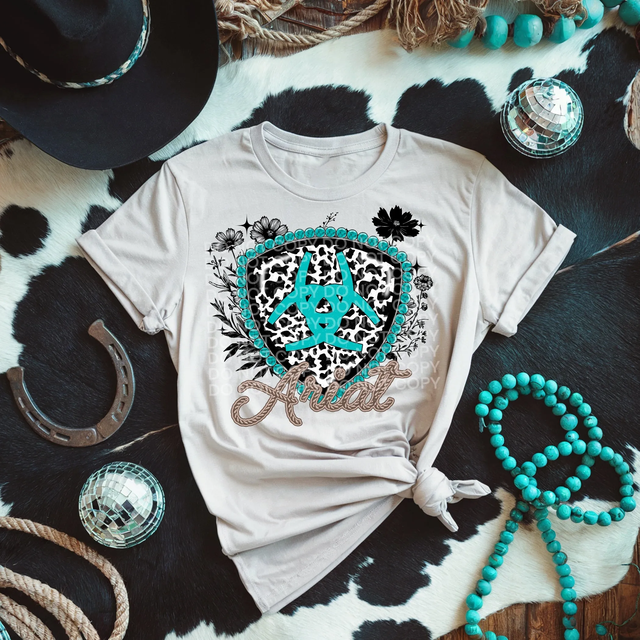 Floral/Cow A