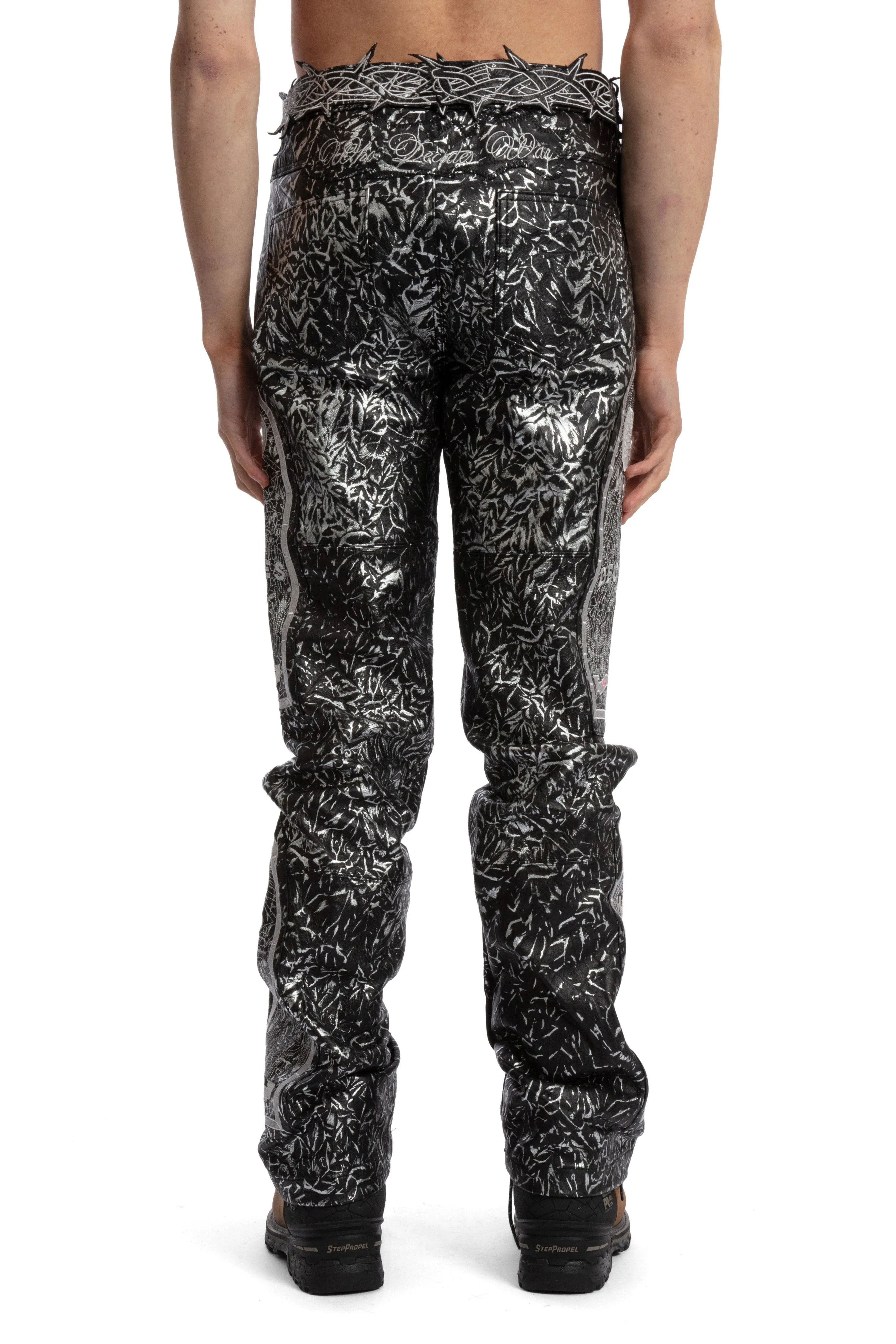 FOIL LEATHER PANT