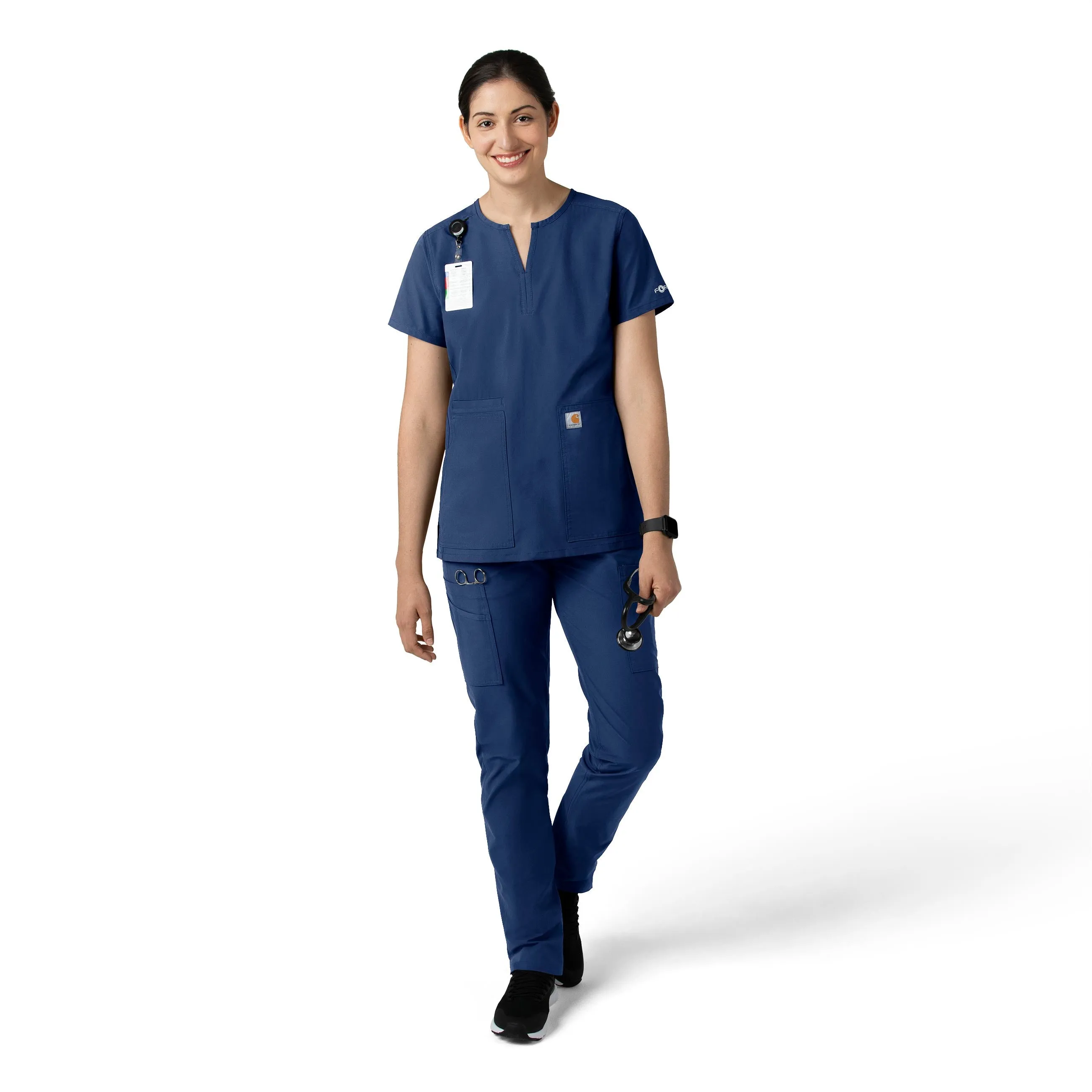 Force Essentials C51213 Straight Leg Scrub Pants Navy