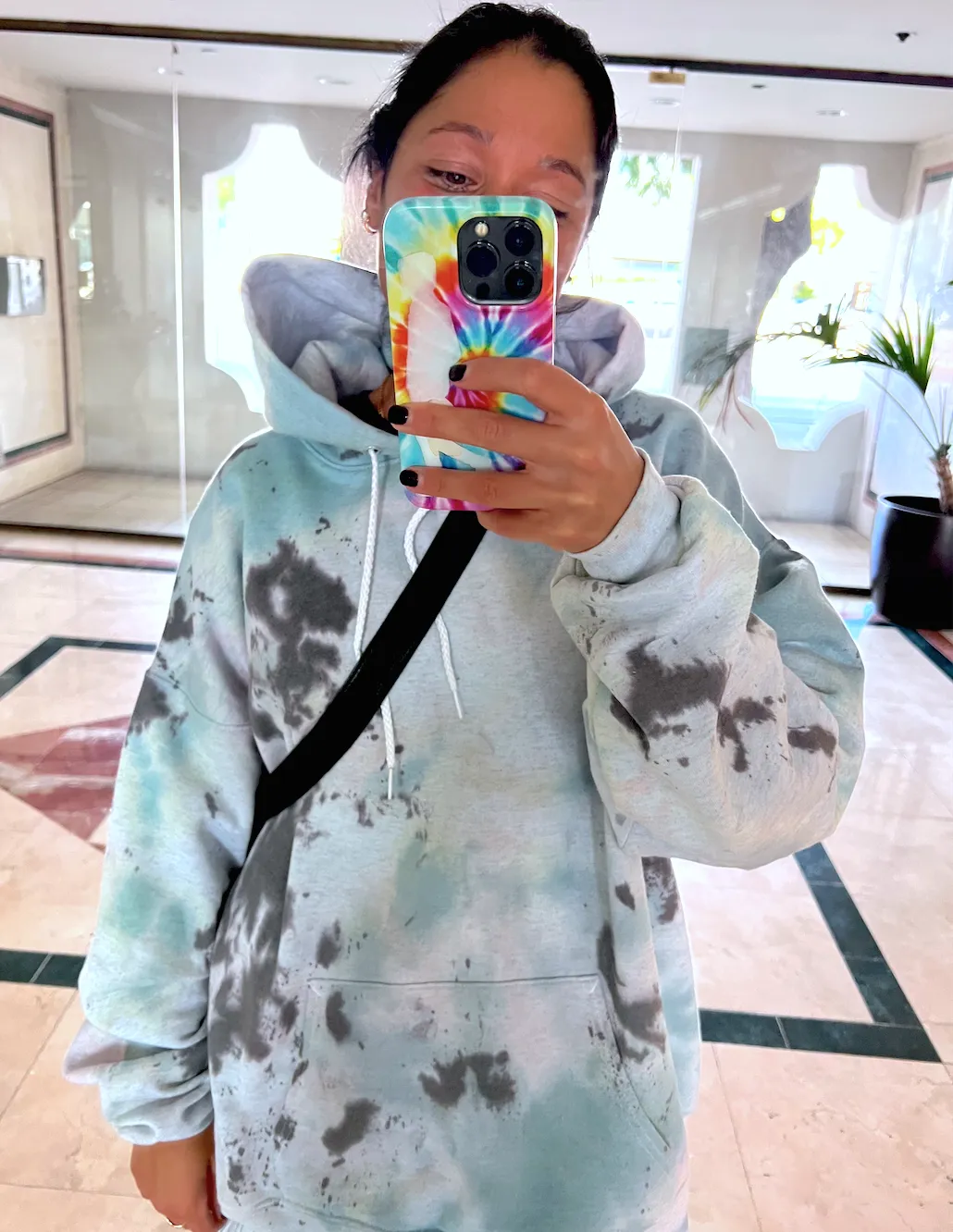 Forest Grey Tie Dye Hoodie