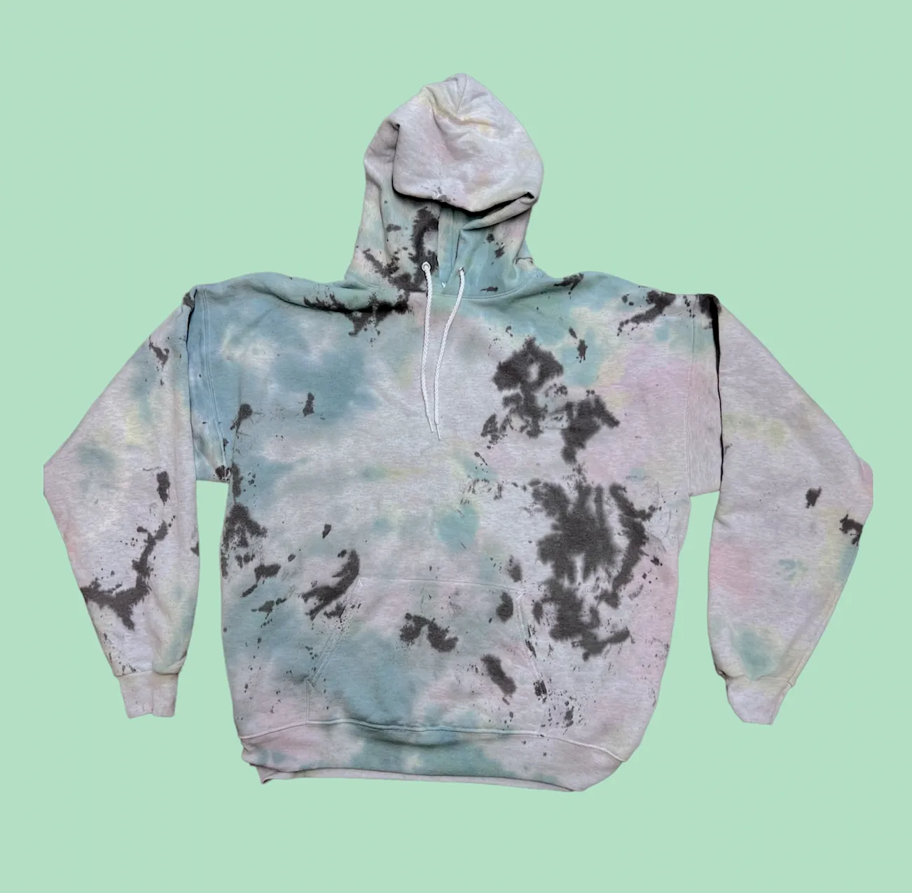 Forest Grey Tie Dye Hoodie