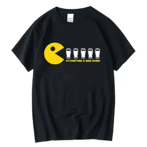Funny π Disappearing Design Cotton Tee