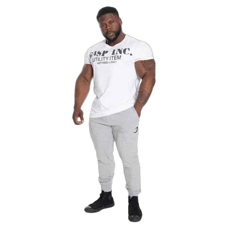 GASP Tapered Joggers Light Grey Melange