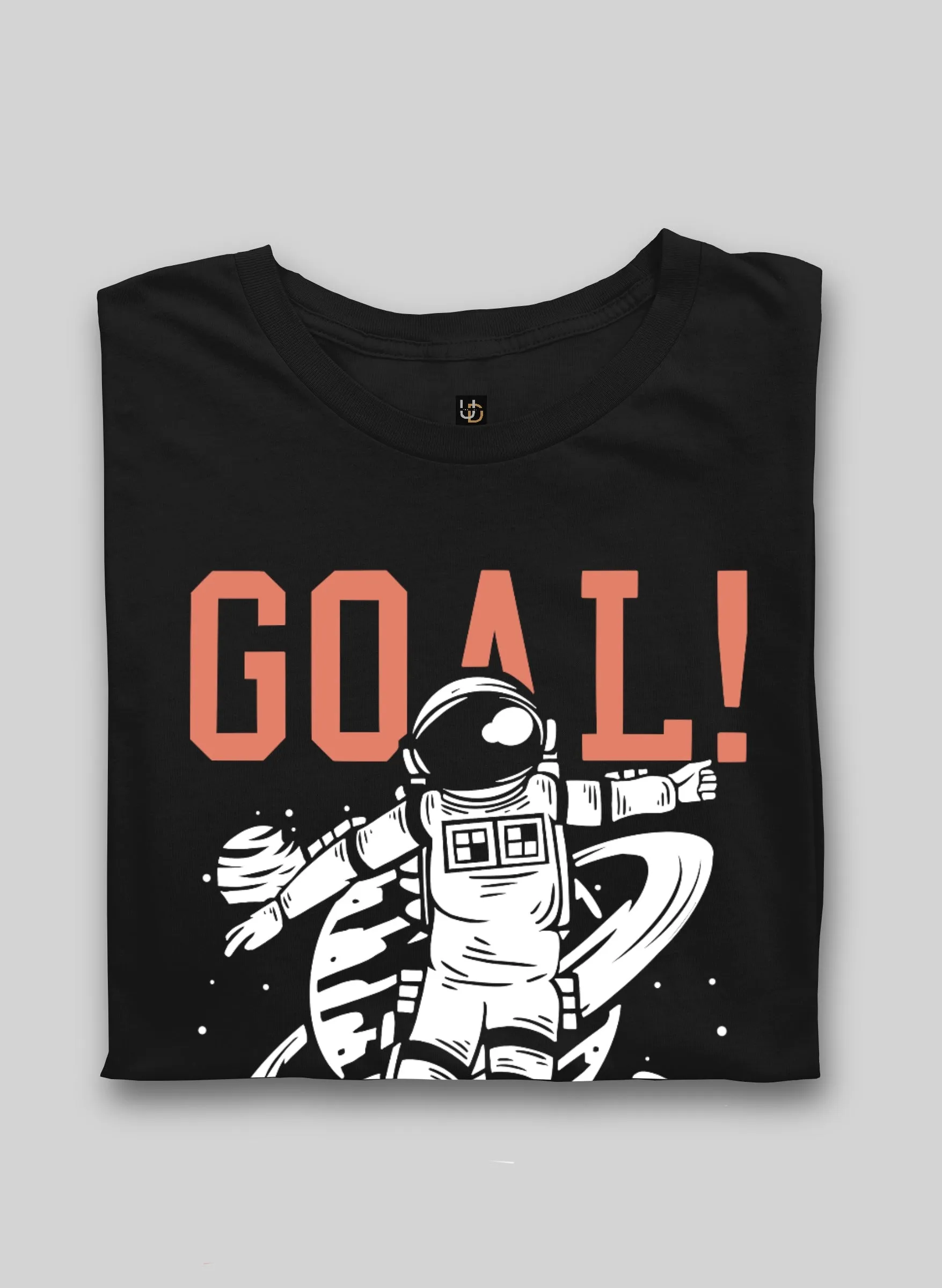 Goal High Black Half Sleeve T-Shirt