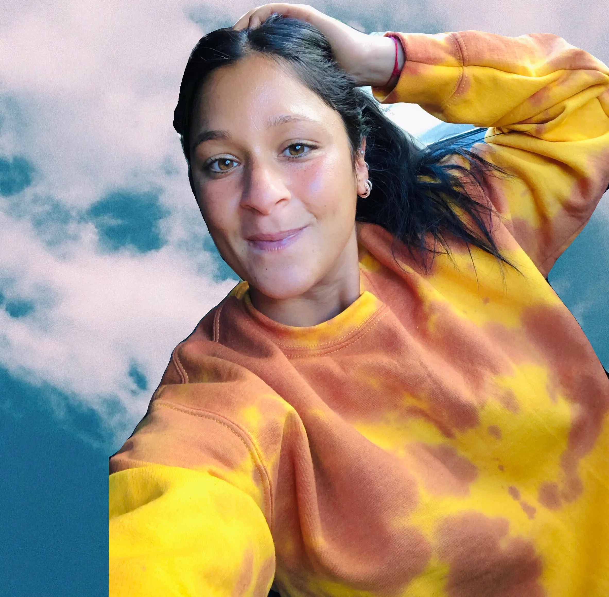 Gold Crush Tie Dye Crewneck