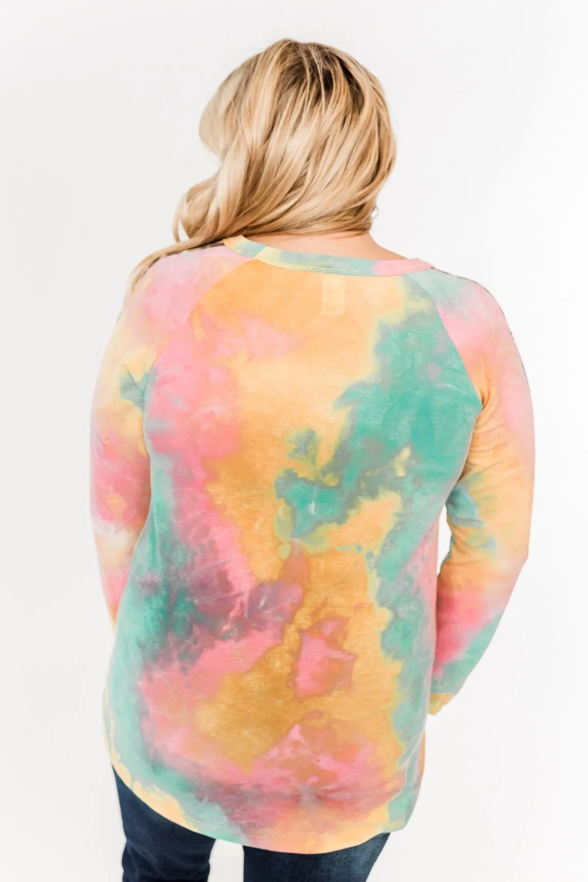 Good Times Ahead Long Sleeve Top- Multi & Leopard