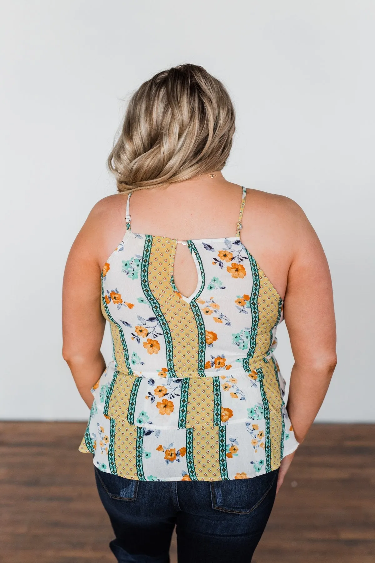 Got My Attention Tank Top- Yellow
