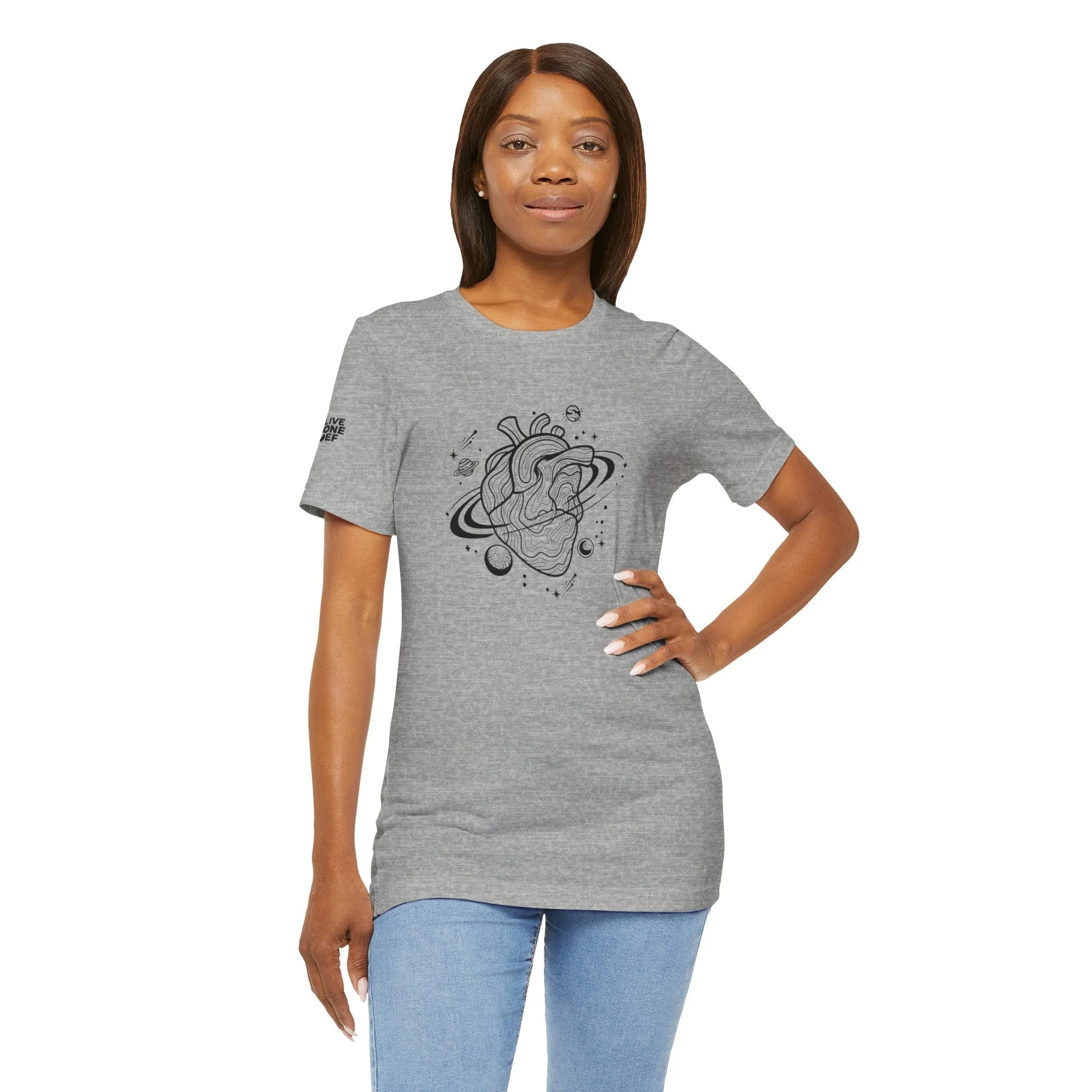 Gravitational Heart - Unisex Jersey Short Sleeve Tee