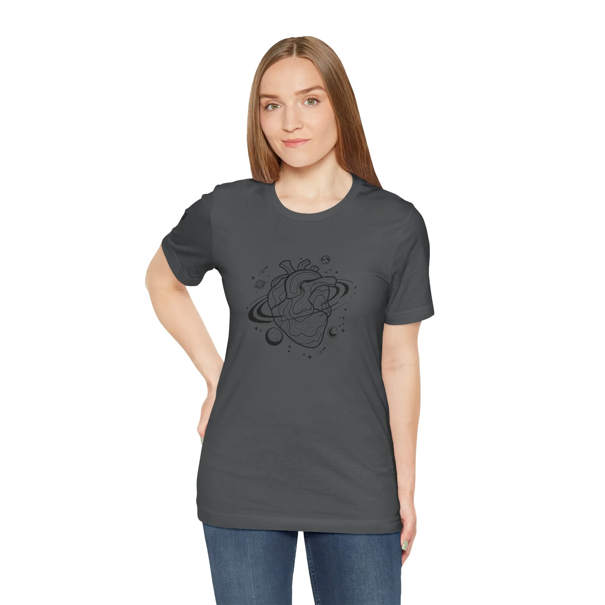 Gravitational Heart - Unisex Jersey Short Sleeve Tee