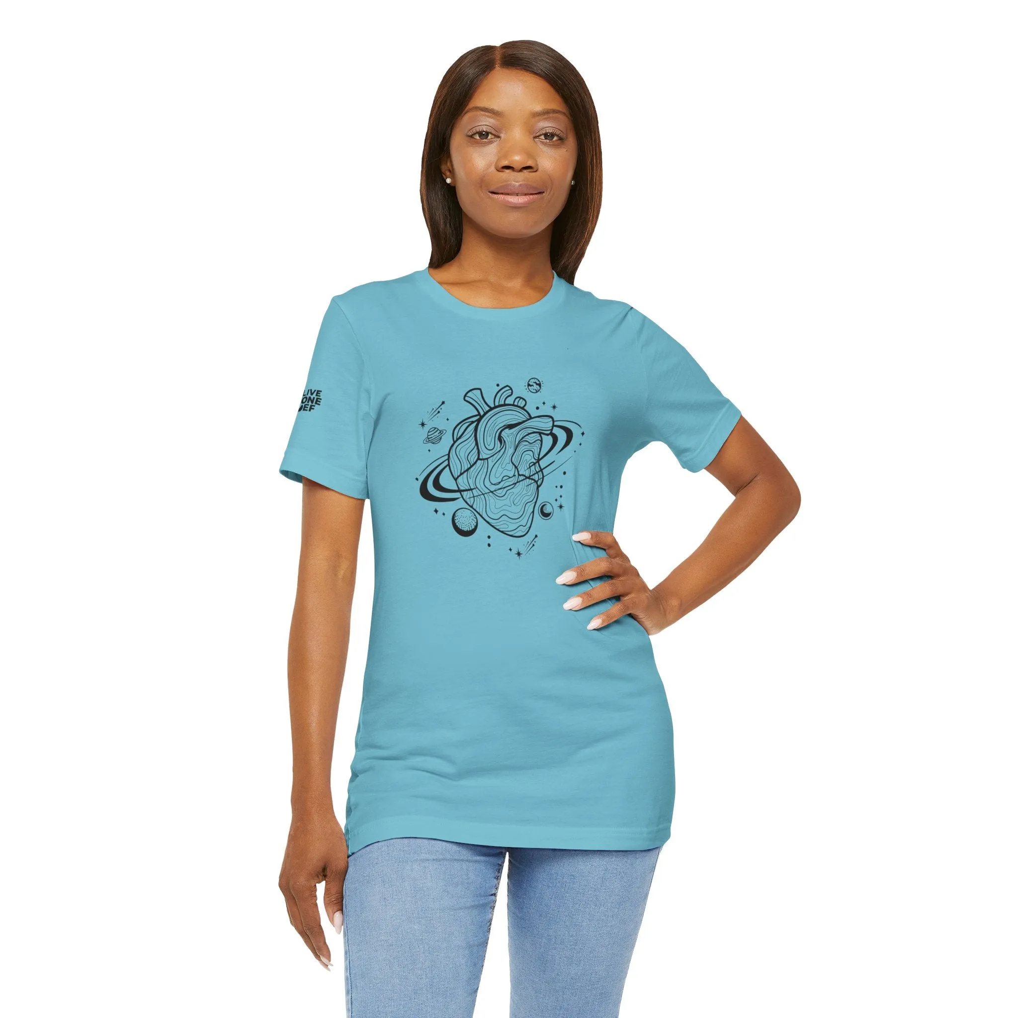 Gravitational Heart - Unisex Jersey Short Sleeve Tee