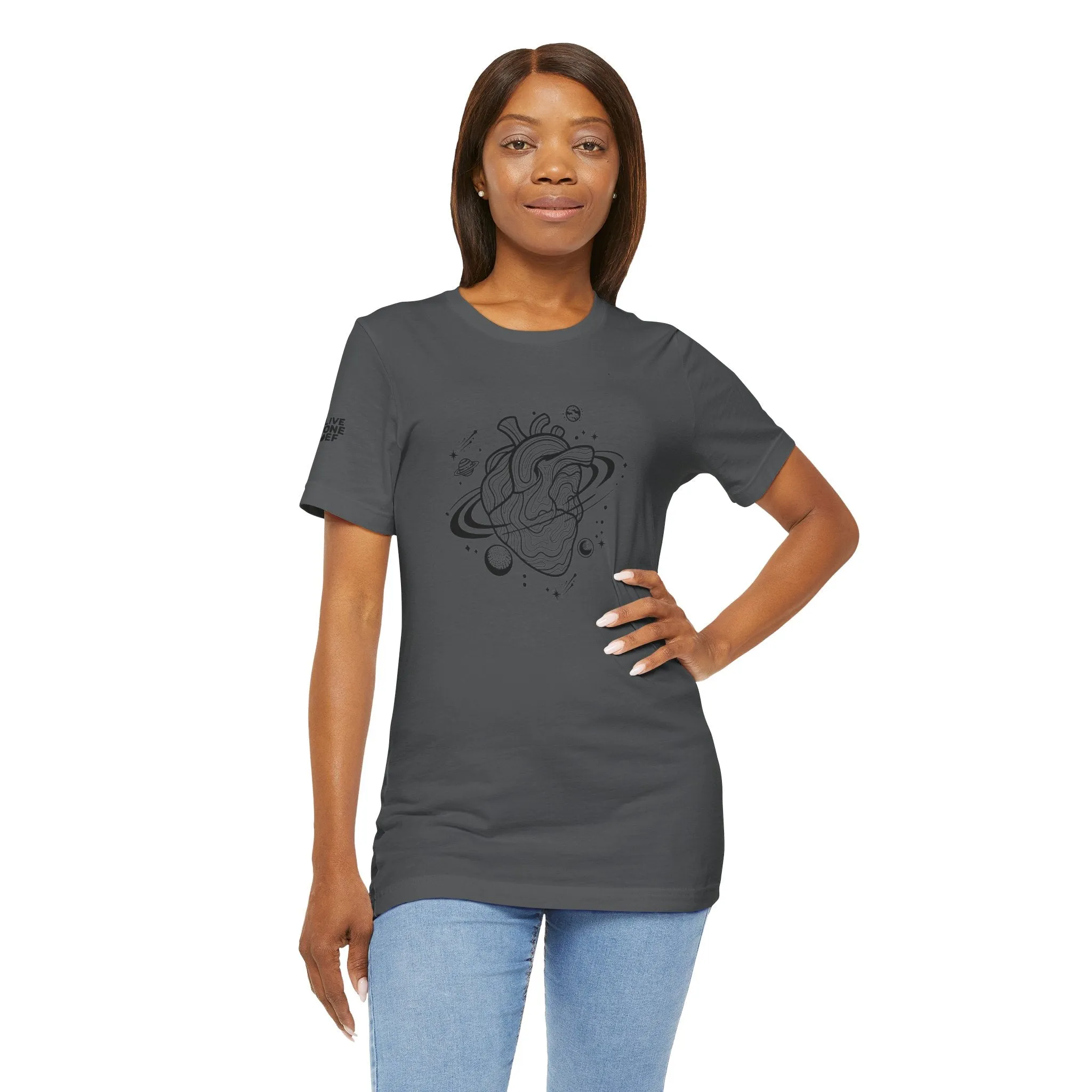 Gravitational Heart - Unisex Jersey Short Sleeve Tee