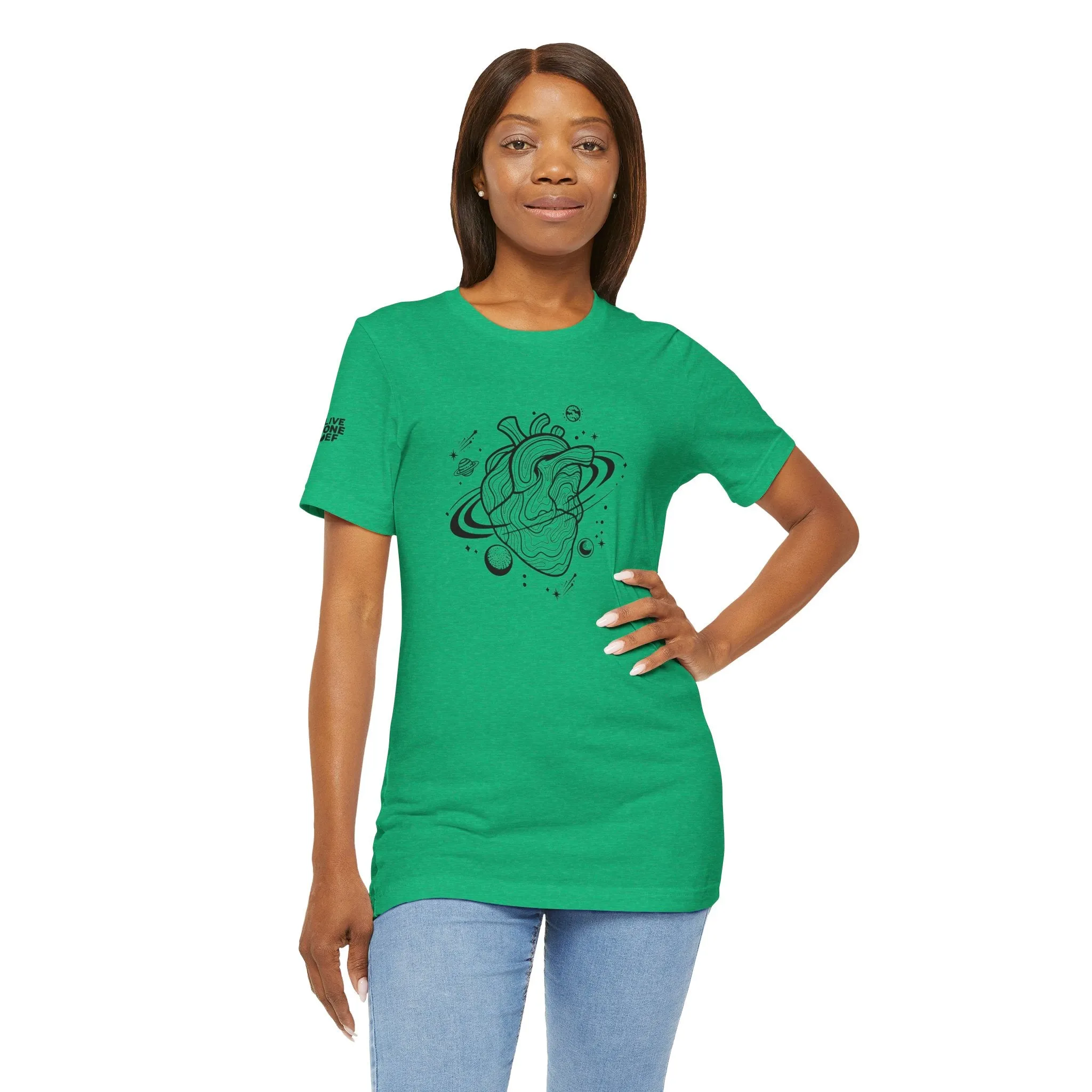 Gravitational Heart - Unisex Jersey Short Sleeve Tee