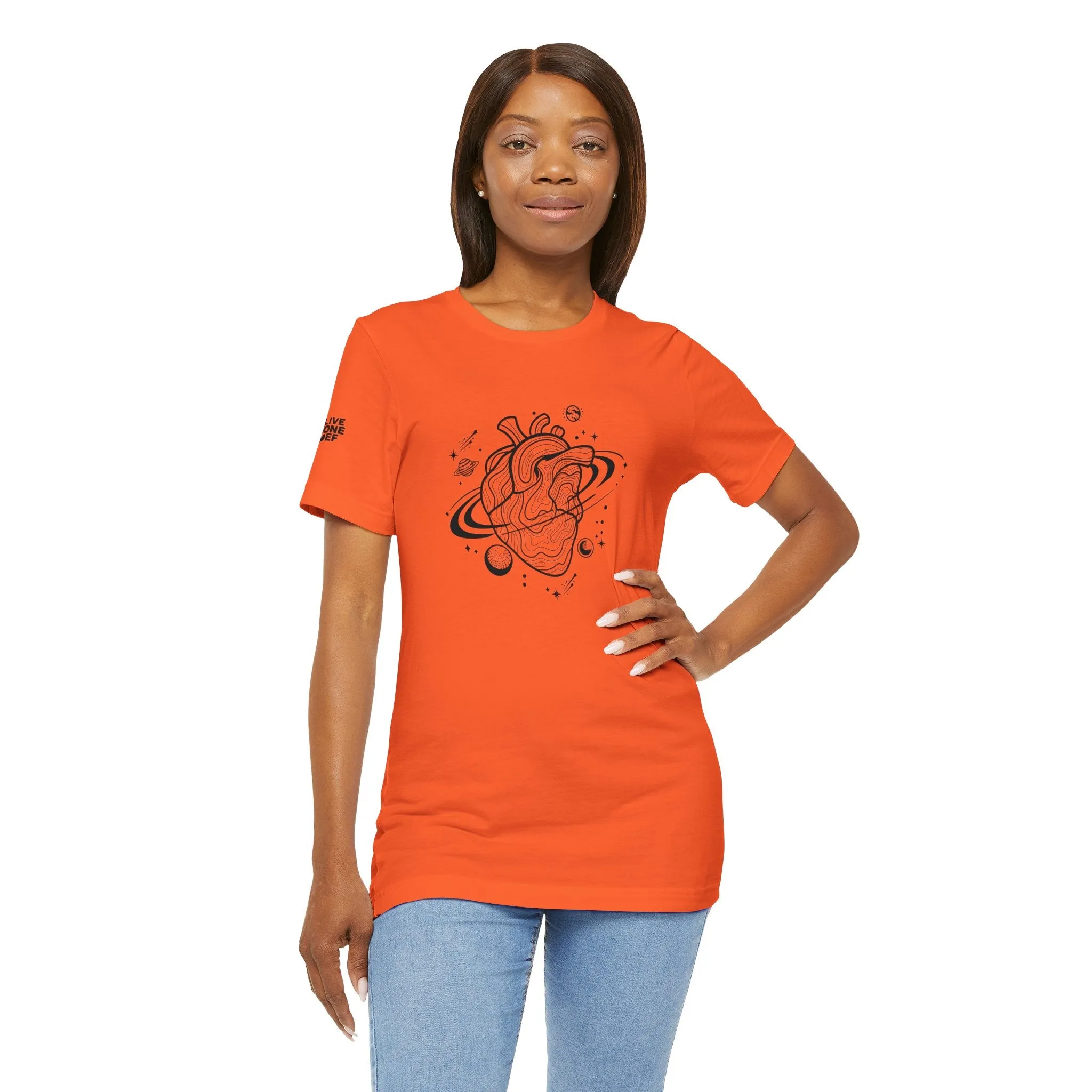 Gravitational Heart - Unisex Jersey Short Sleeve Tee