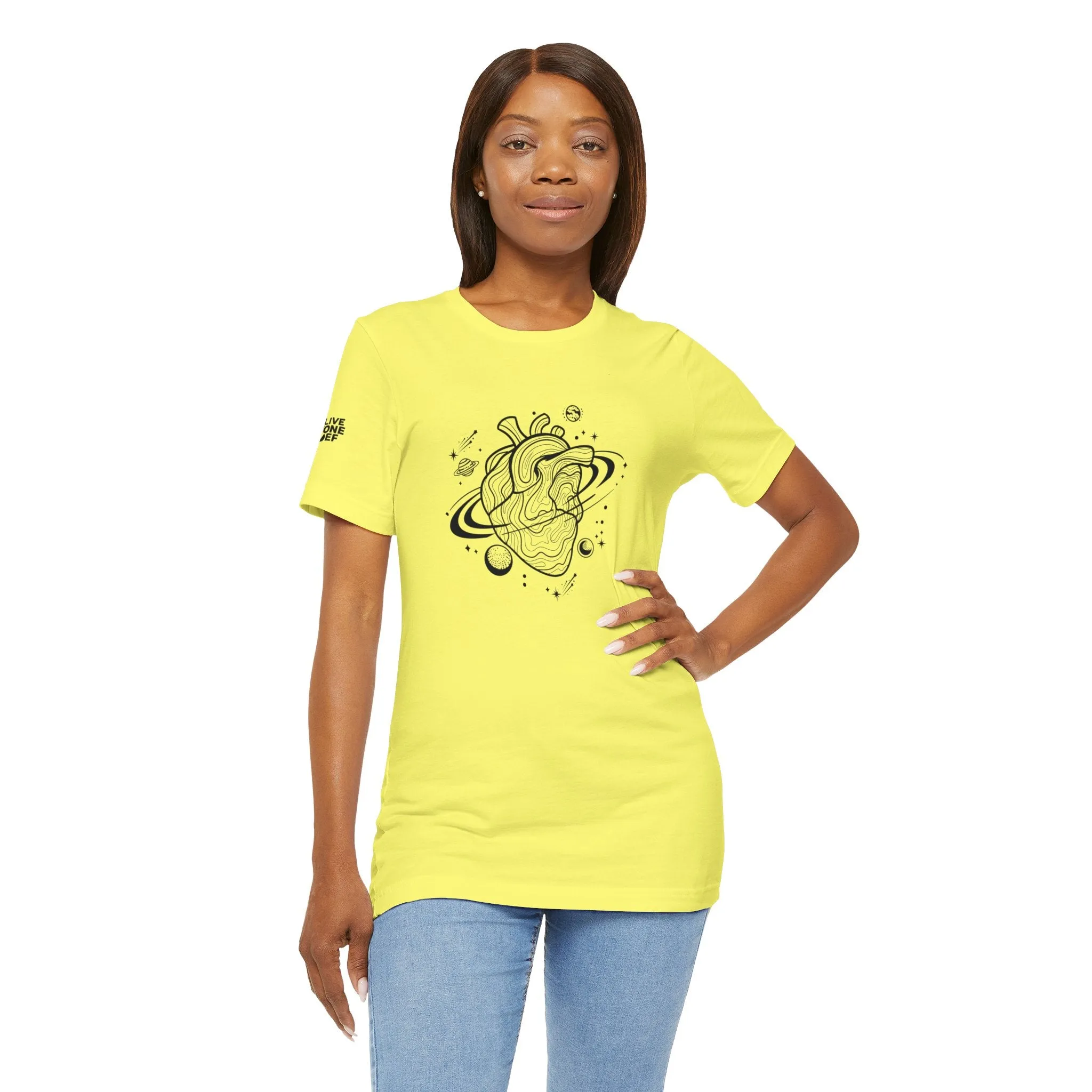 Gravitational Heart - Unisex Jersey Short Sleeve Tee