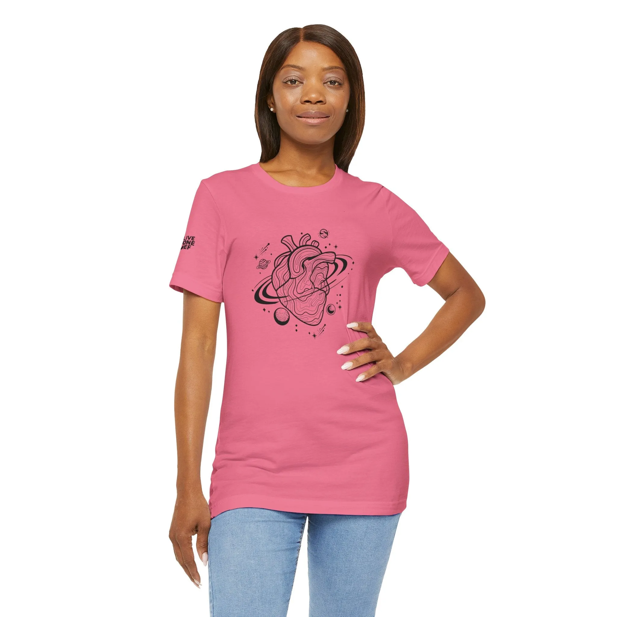 Gravitational Heart - Unisex Jersey Short Sleeve Tee