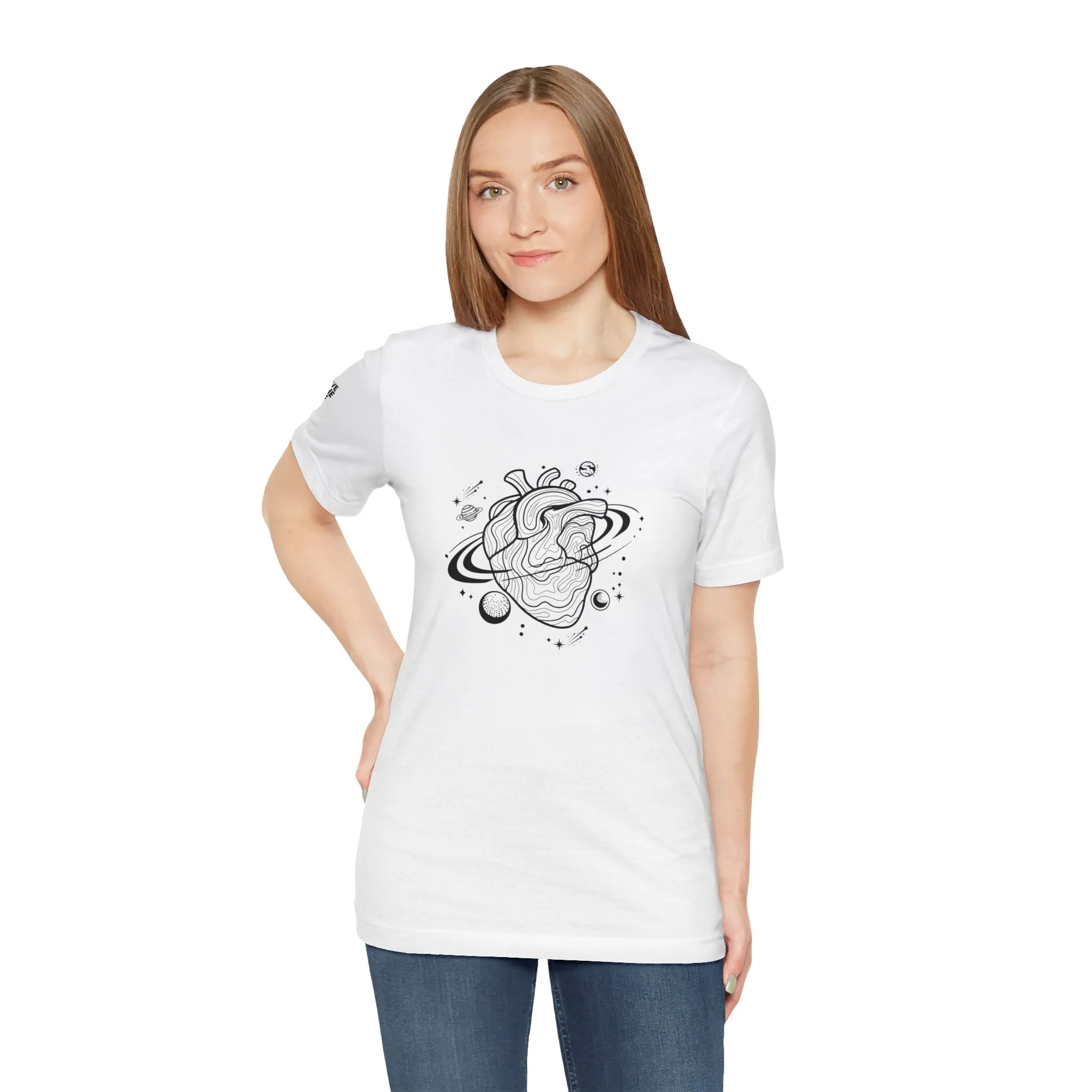 Gravitational Heart - Unisex Jersey Short Sleeve Tee