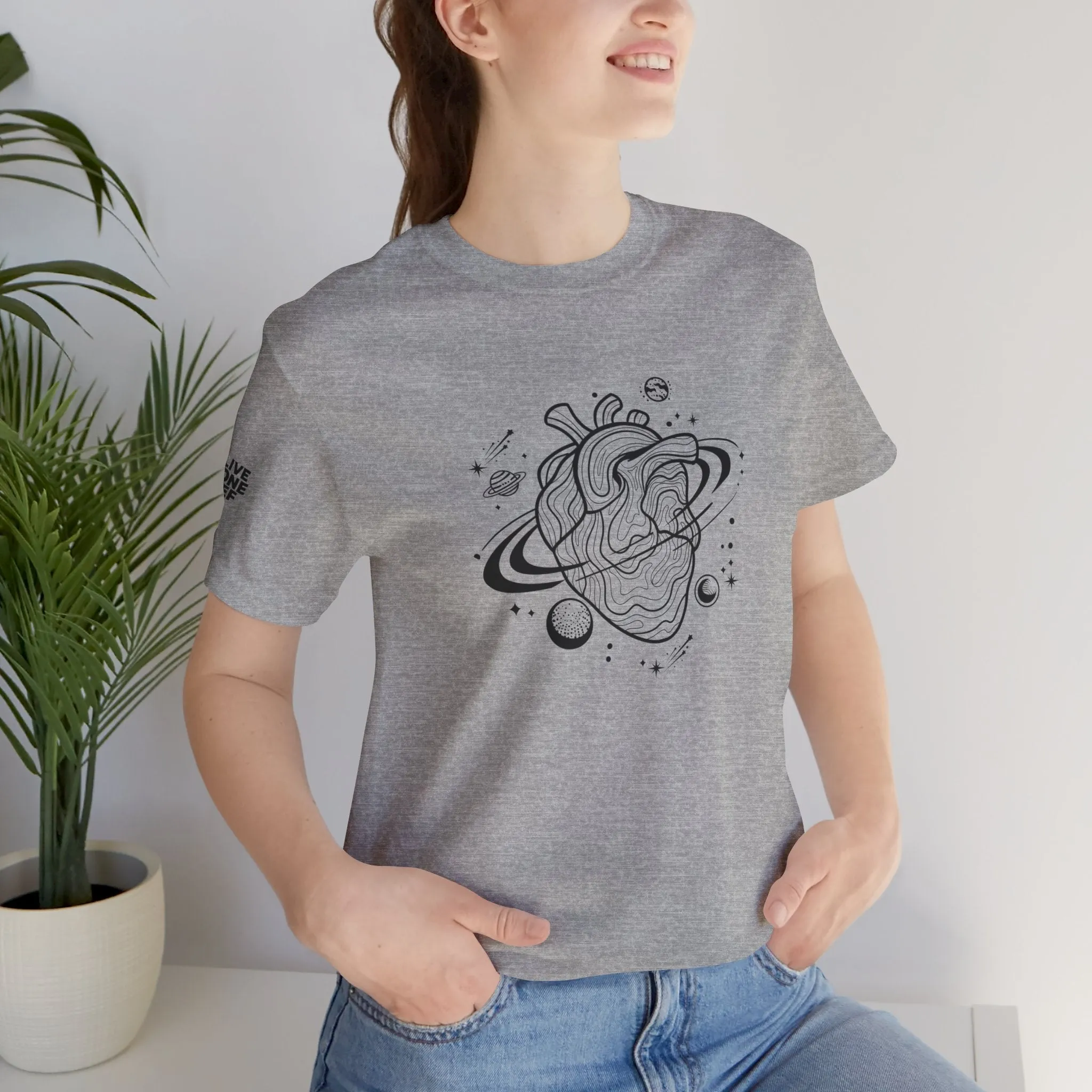 Gravitational Heart - Unisex Jersey Short Sleeve Tee