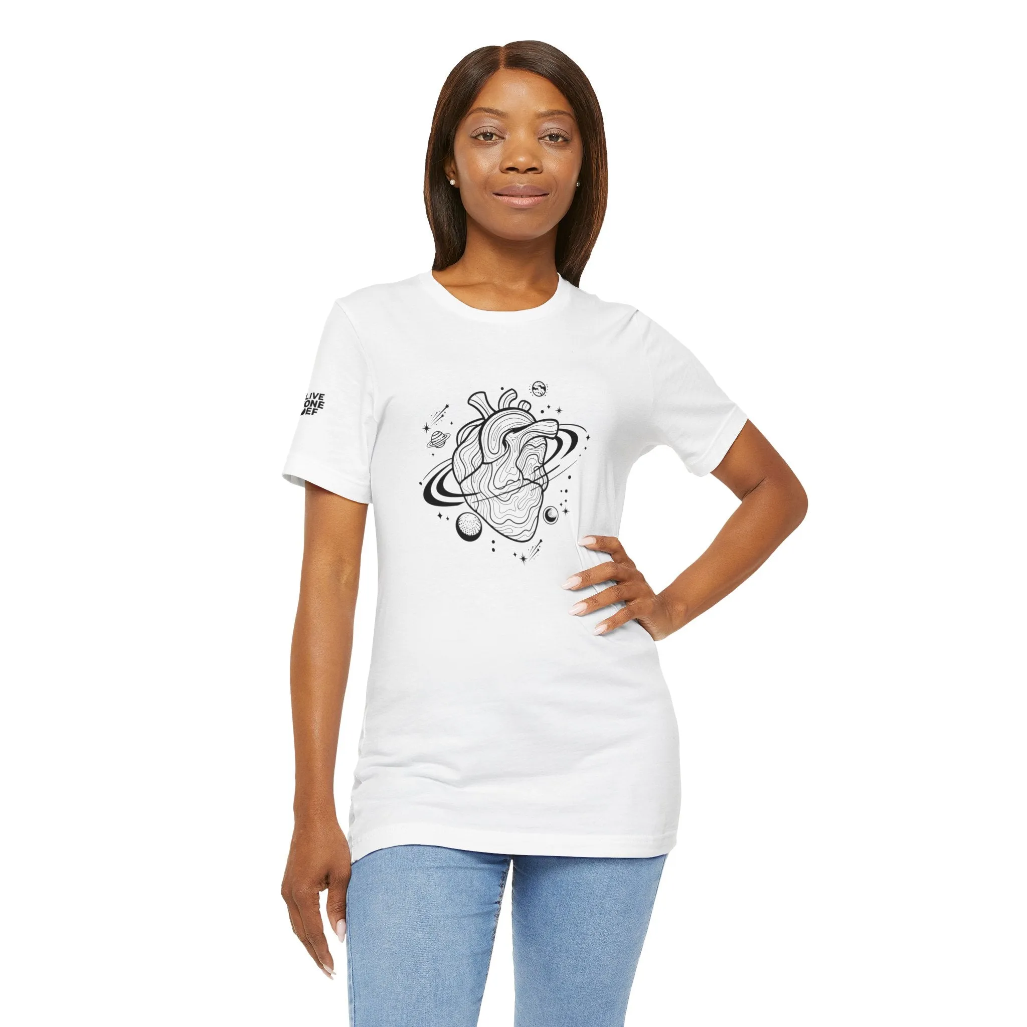 Gravitational Heart - Unisex Jersey Short Sleeve Tee