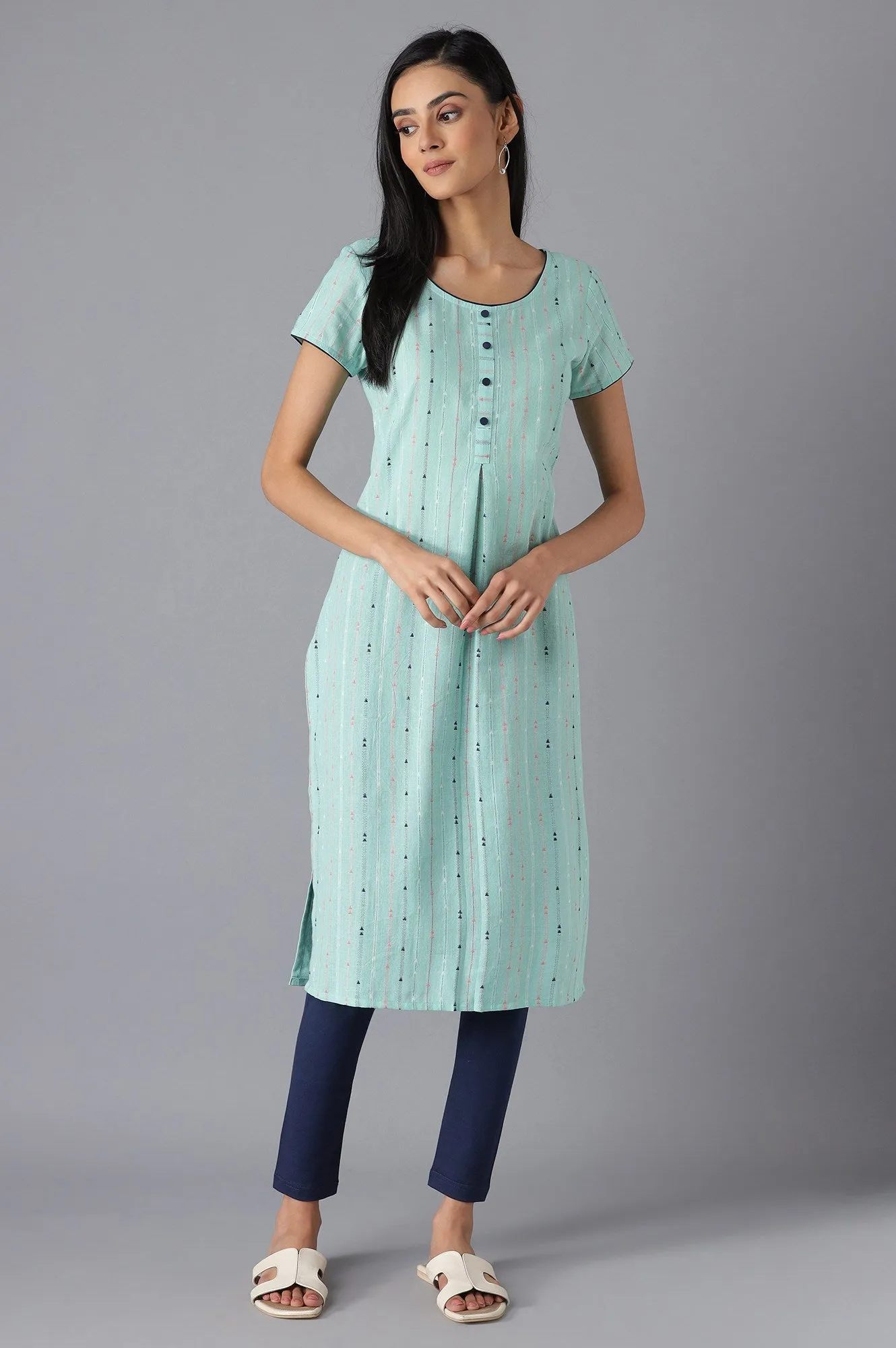 Green Casual kurta & Palazzo Set