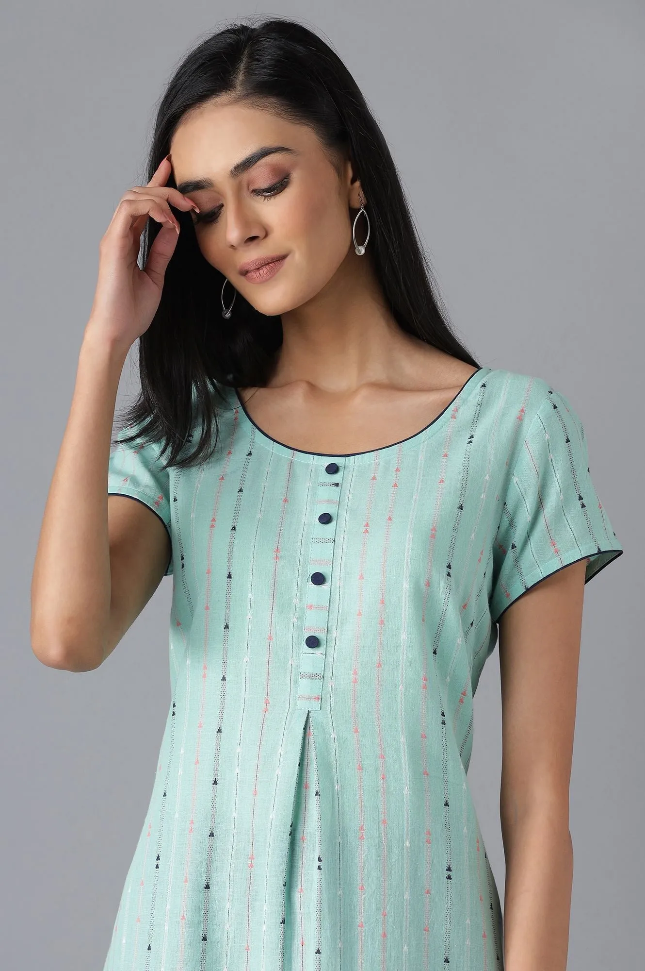 Green Casual kurta & Palazzo Set