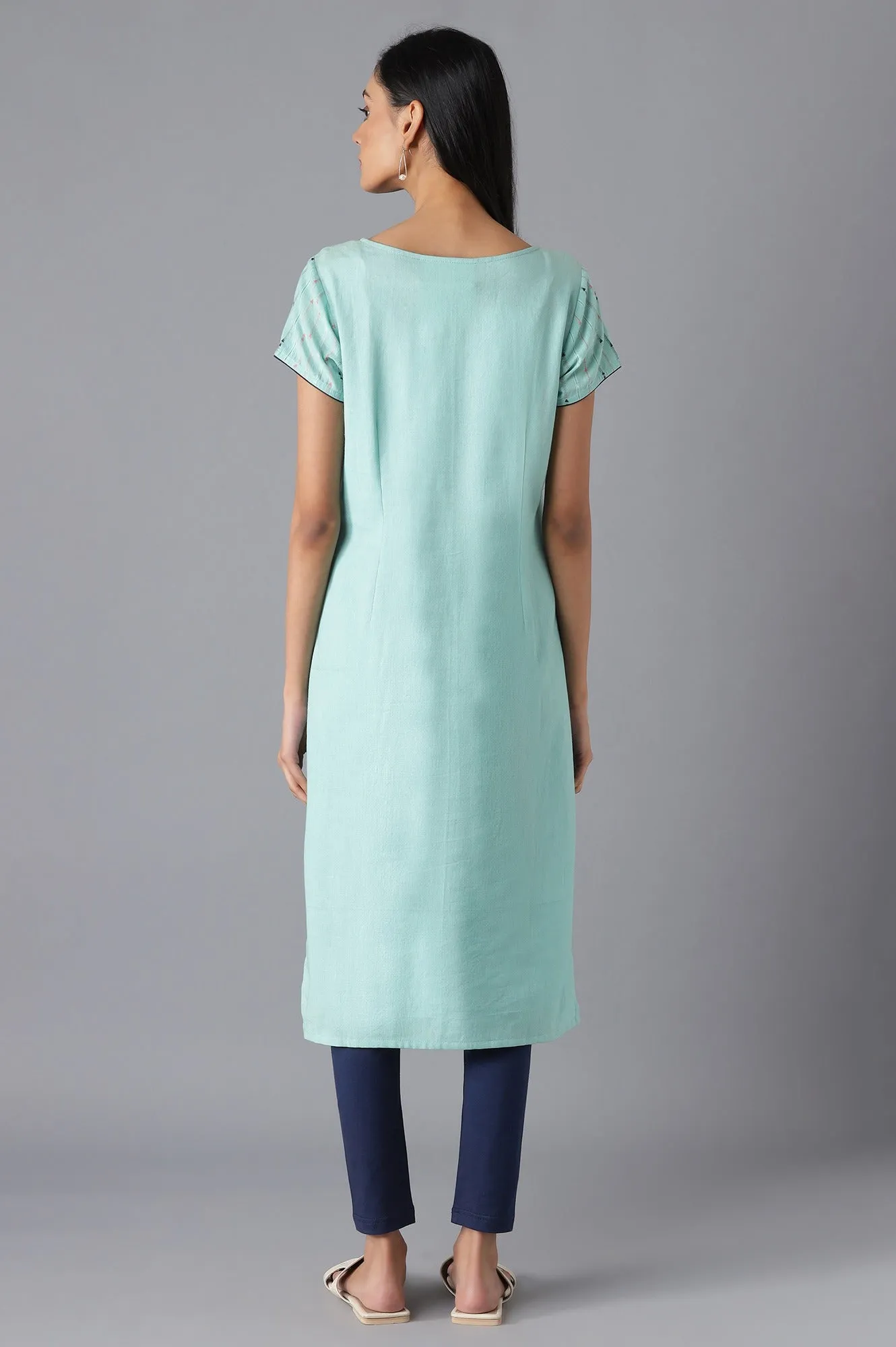 Green Casual kurta & Palazzo Set