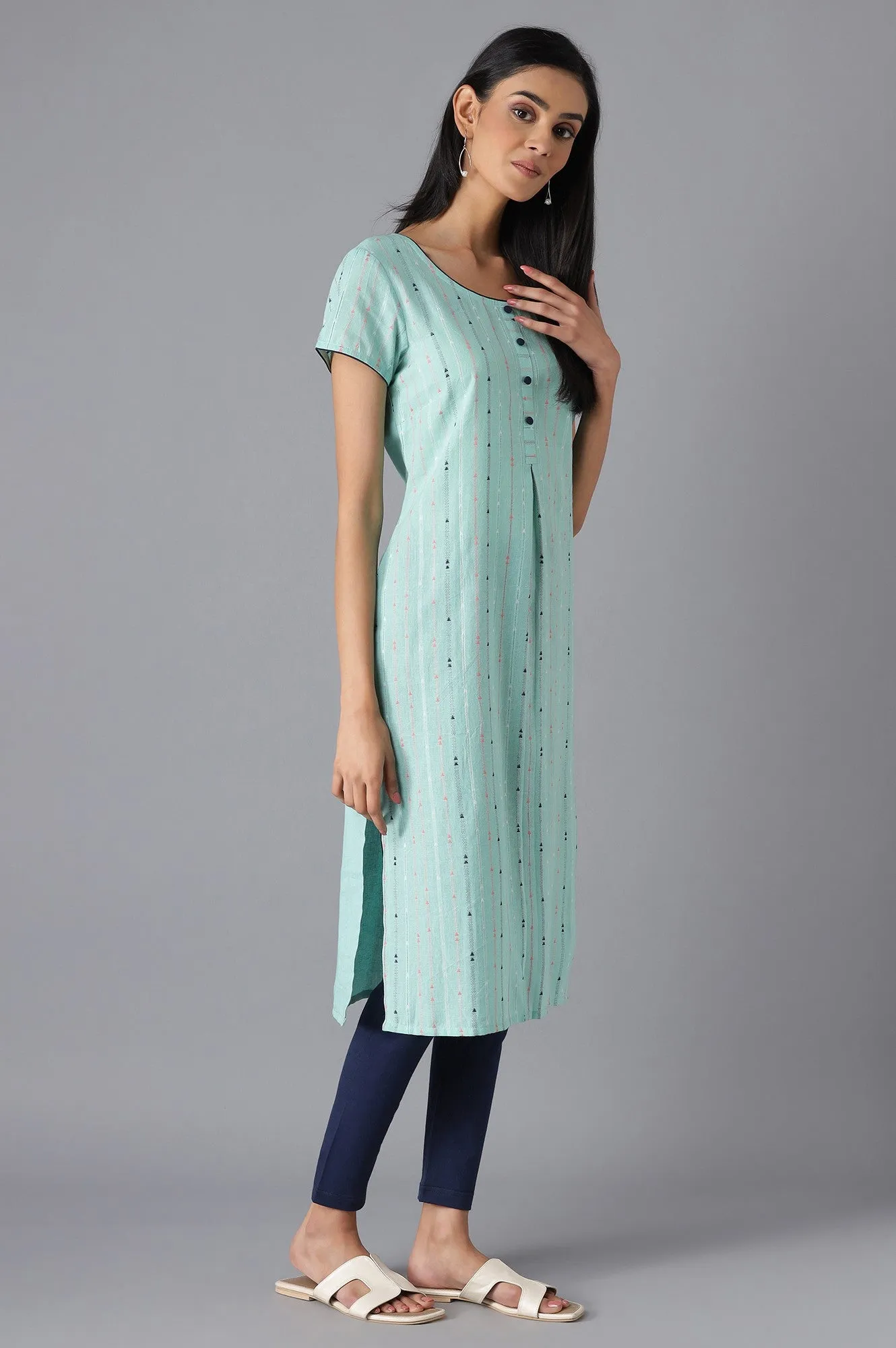 Green Casual kurta & Palazzo Set