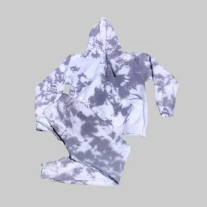 Grey Tie Dye Loungewear Set