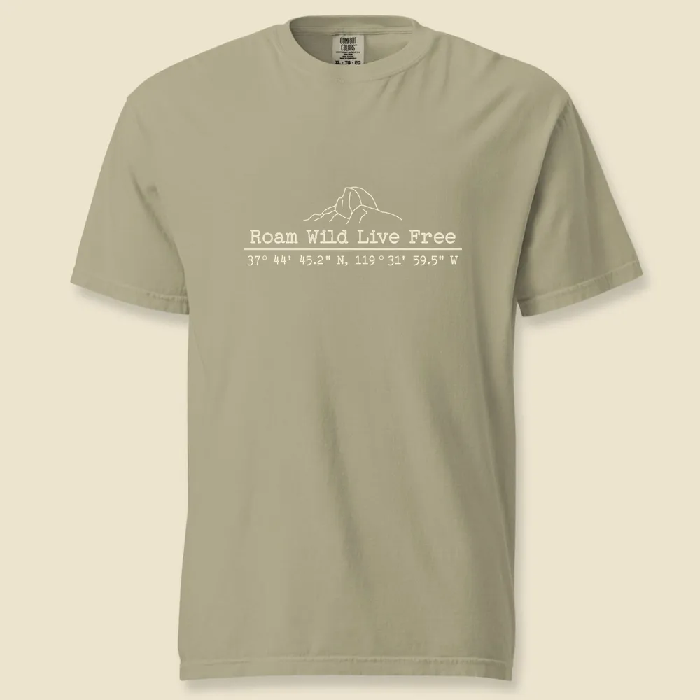 Half Dome Coordinates Premium Unisex Tee