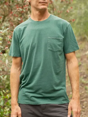 HEMP POCKET TEE - FOREST