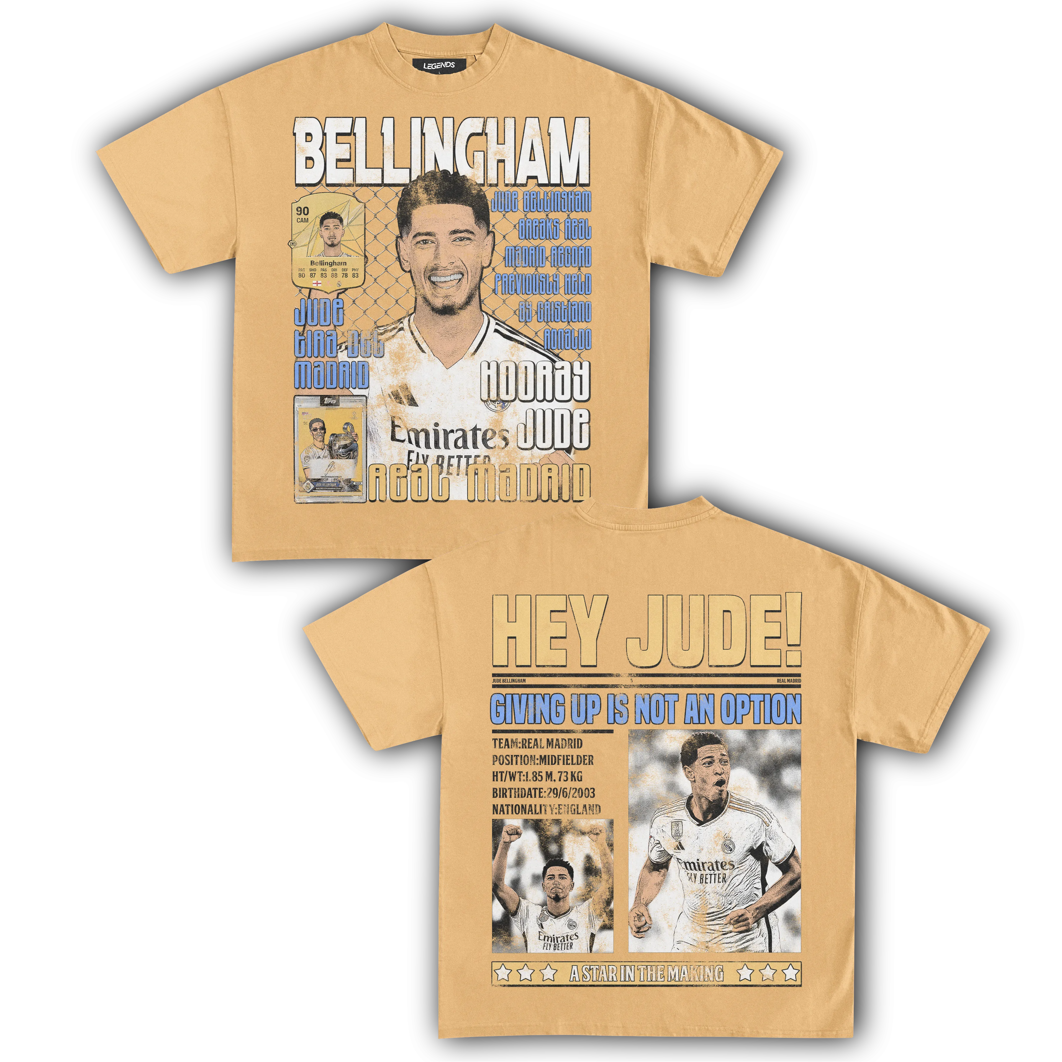 HEY JUDE! BELLINGHAM TEE (Double Sided)