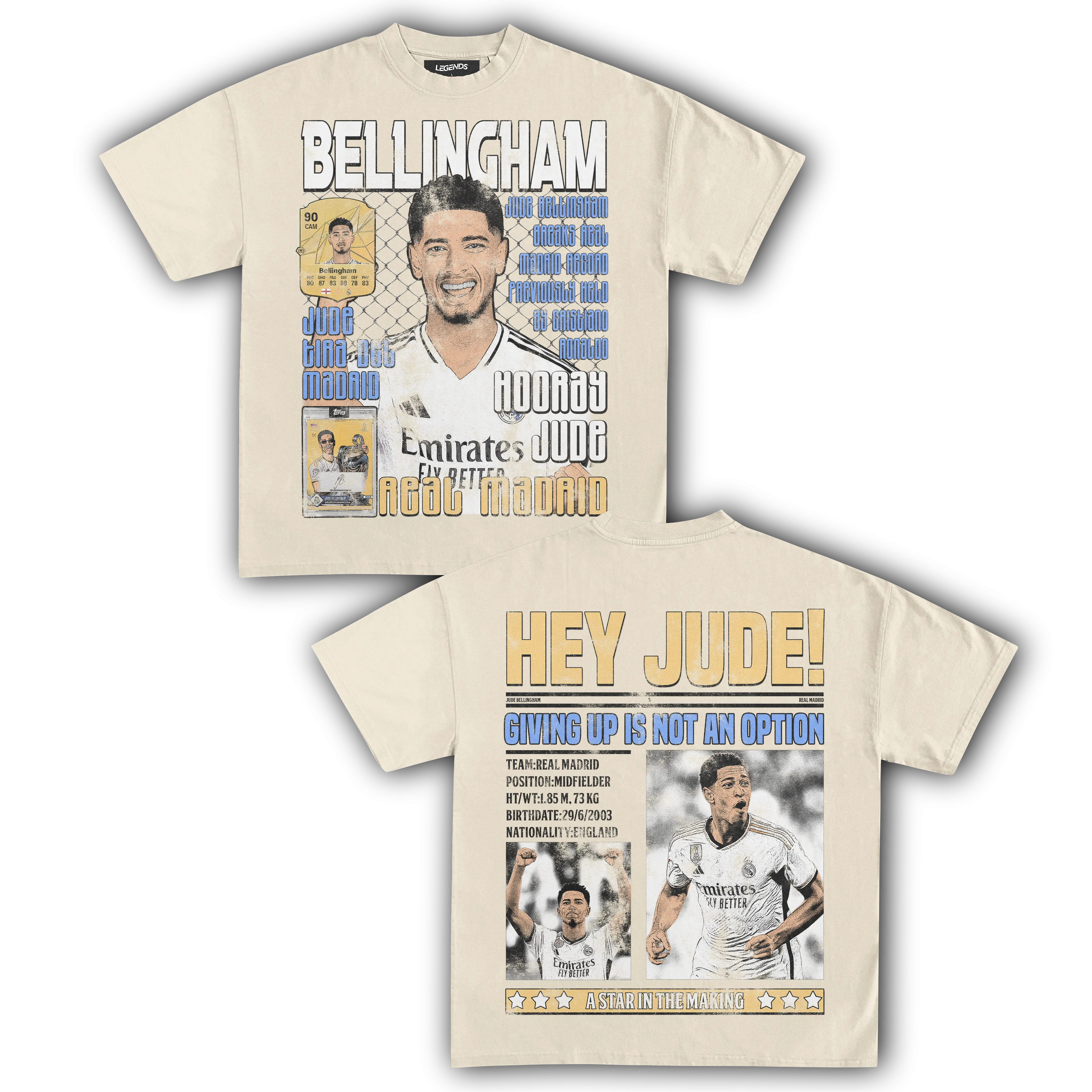 HEY JUDE! BELLINGHAM TEE (Double Sided)