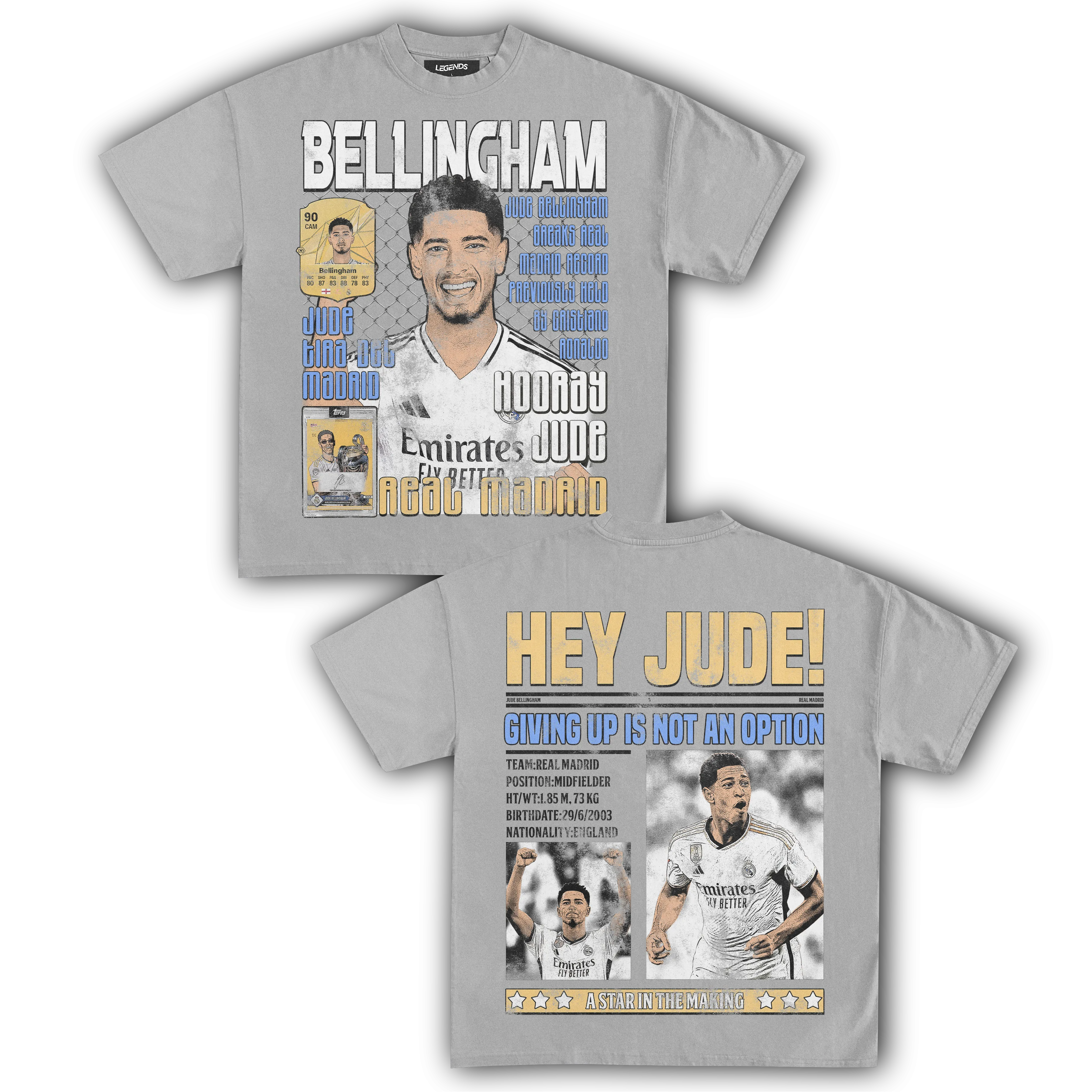 HEY JUDE! BELLINGHAM TEE (Double Sided)