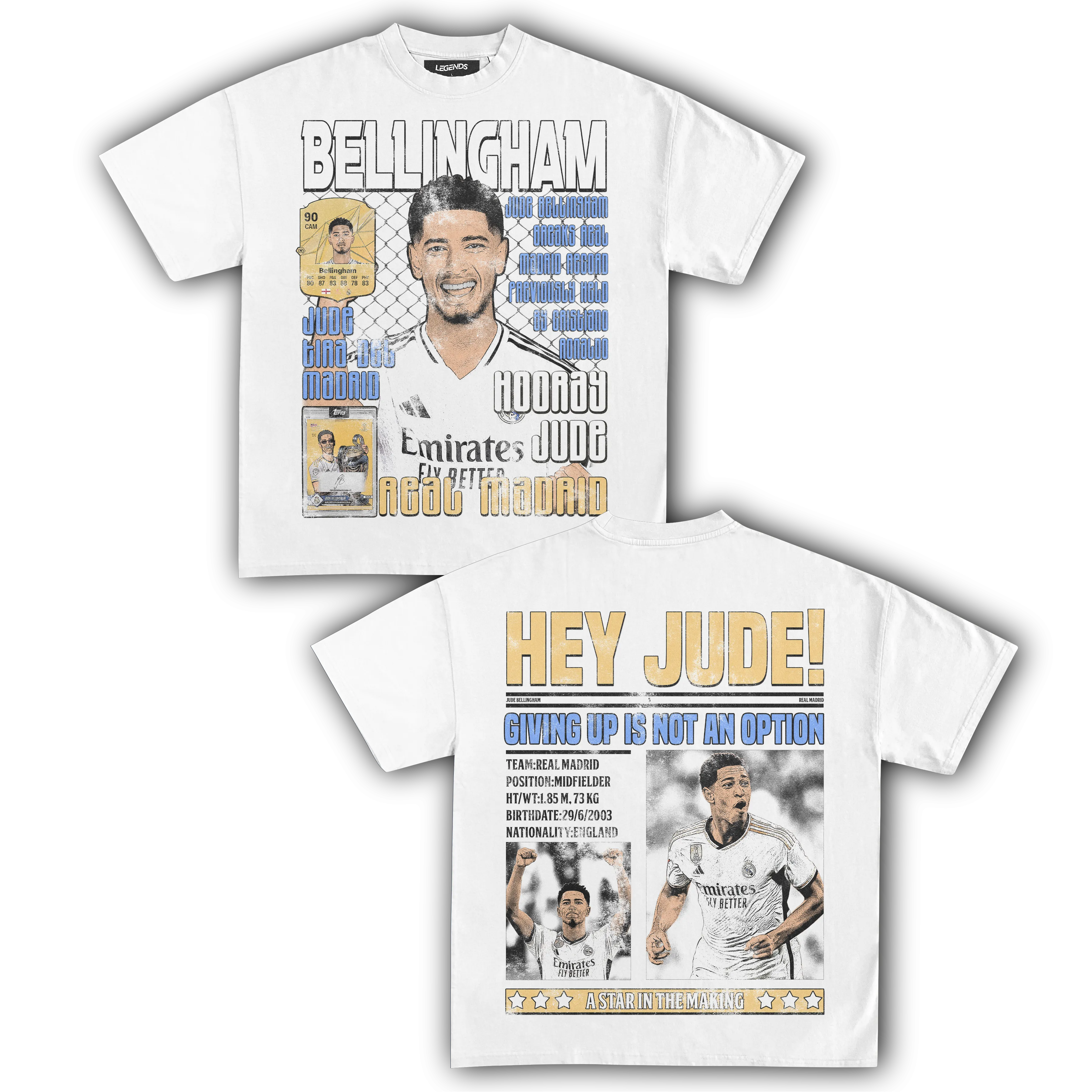 HEY JUDE! BELLINGHAM TEE (Double Sided)