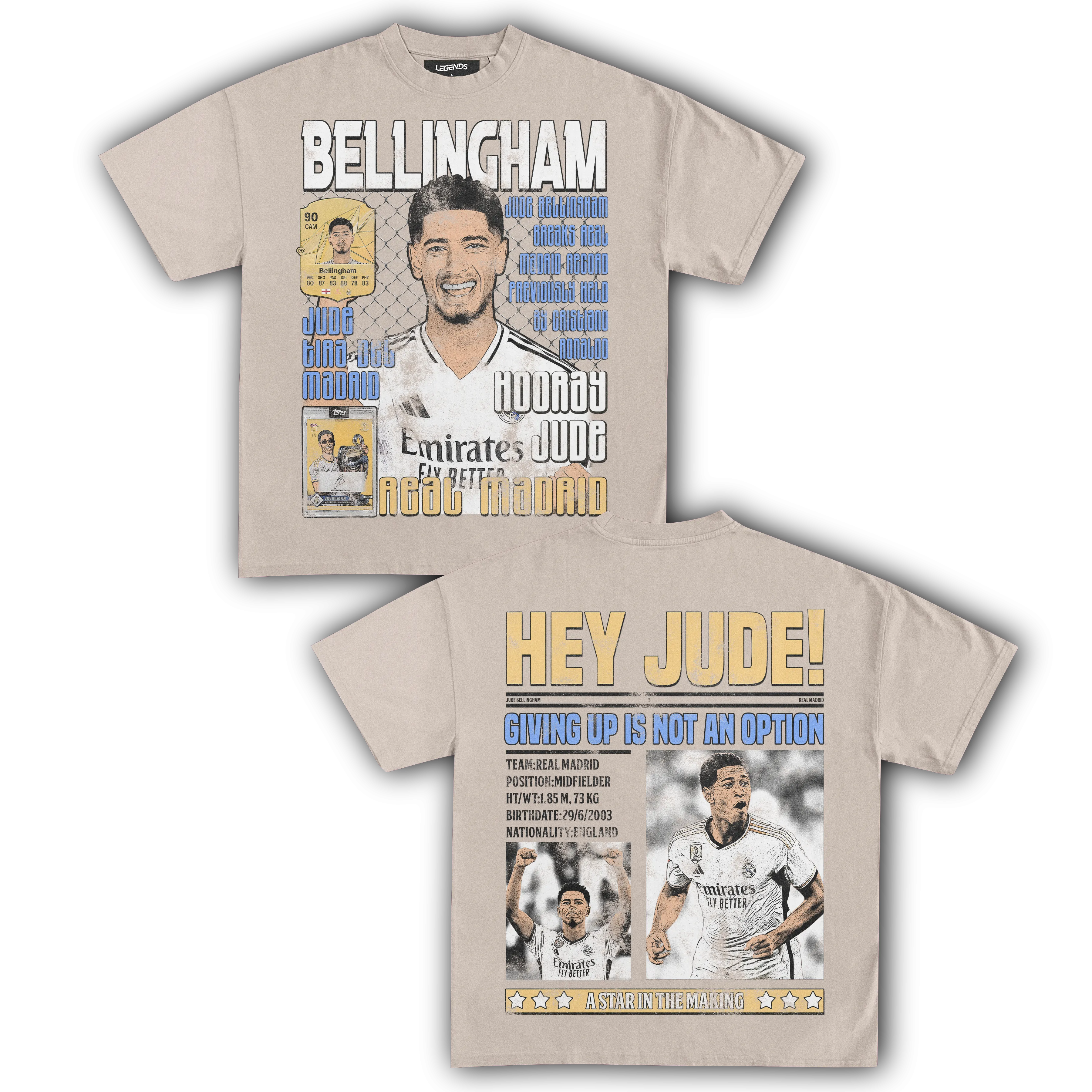 HEY JUDE! BELLINGHAM TEE (Double Sided)