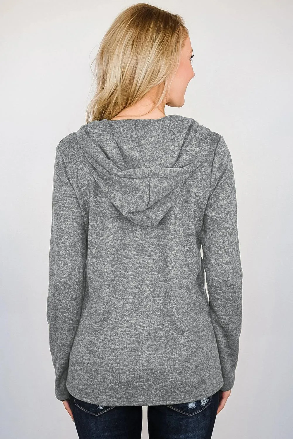 Hooded Zipper Cardigan Coat