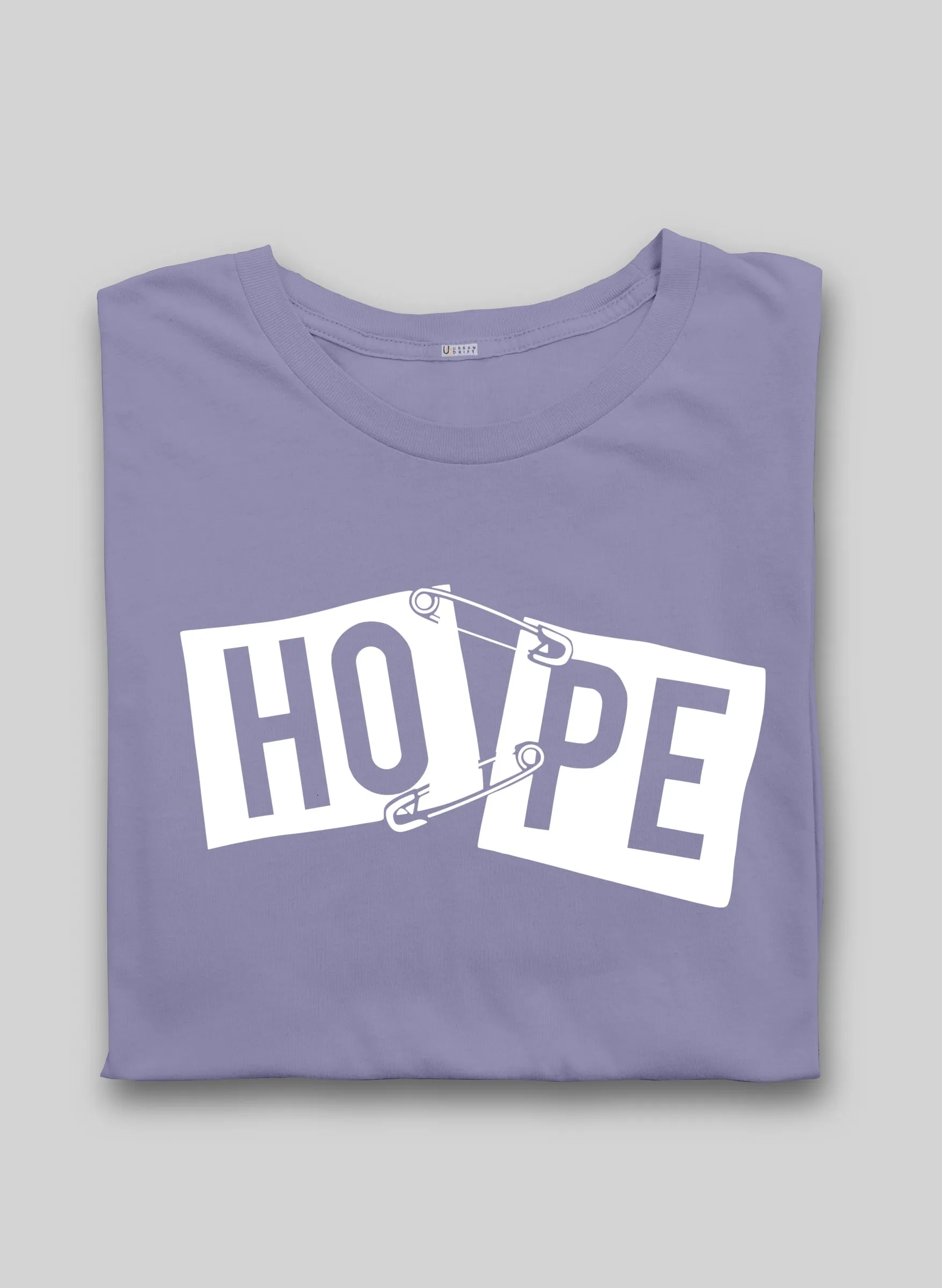 HOPE Lavendar Half Sleeve T-Shirt