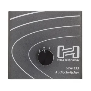 Hosa Technology Audio Switcher 3 In/Out
