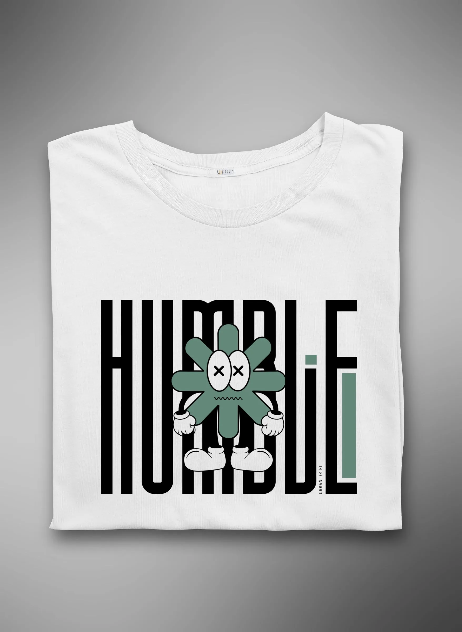 Humble Life White Half Sleeve T-Shirt