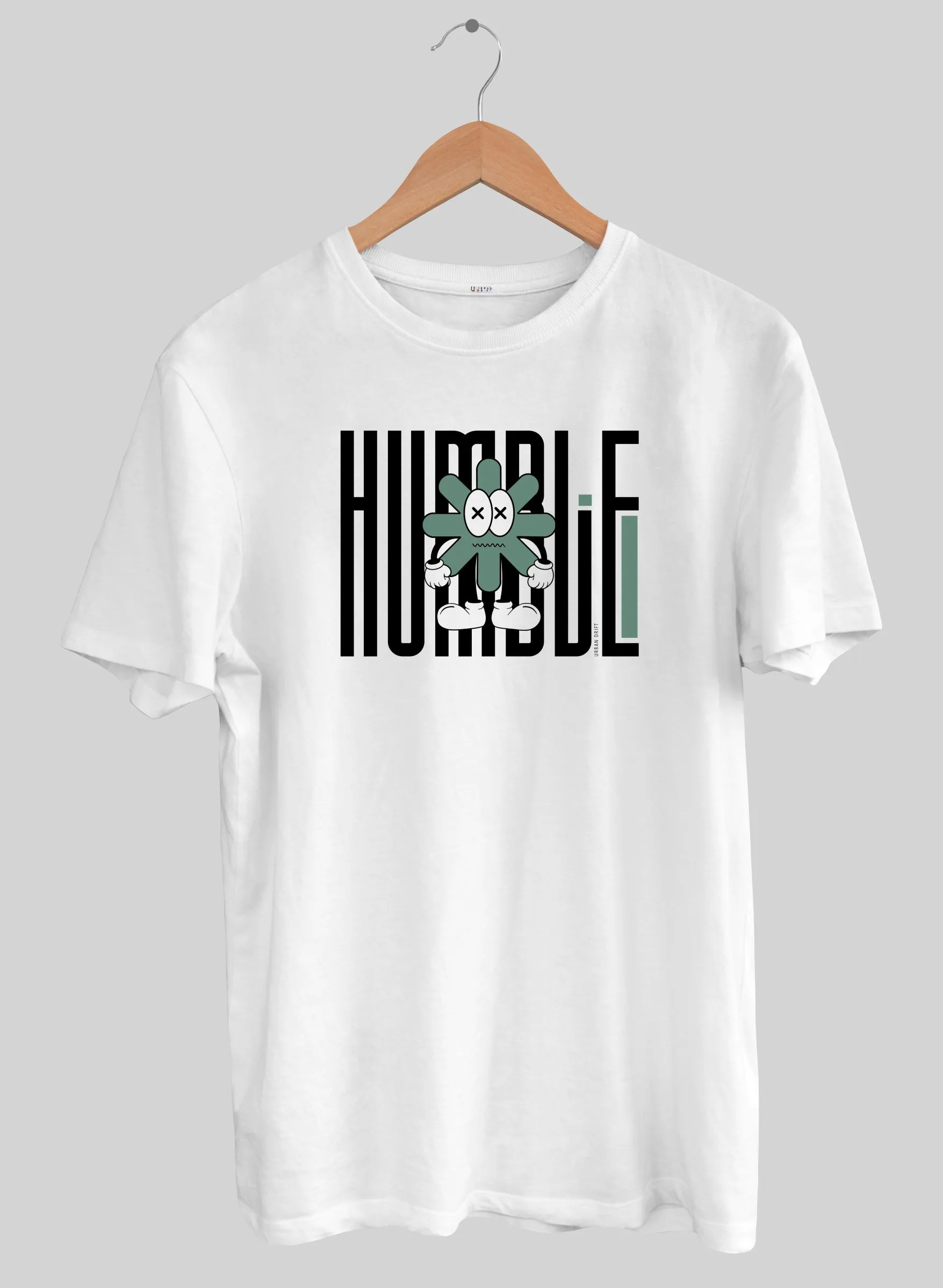 Humble Life White Half Sleeve T-Shirt
