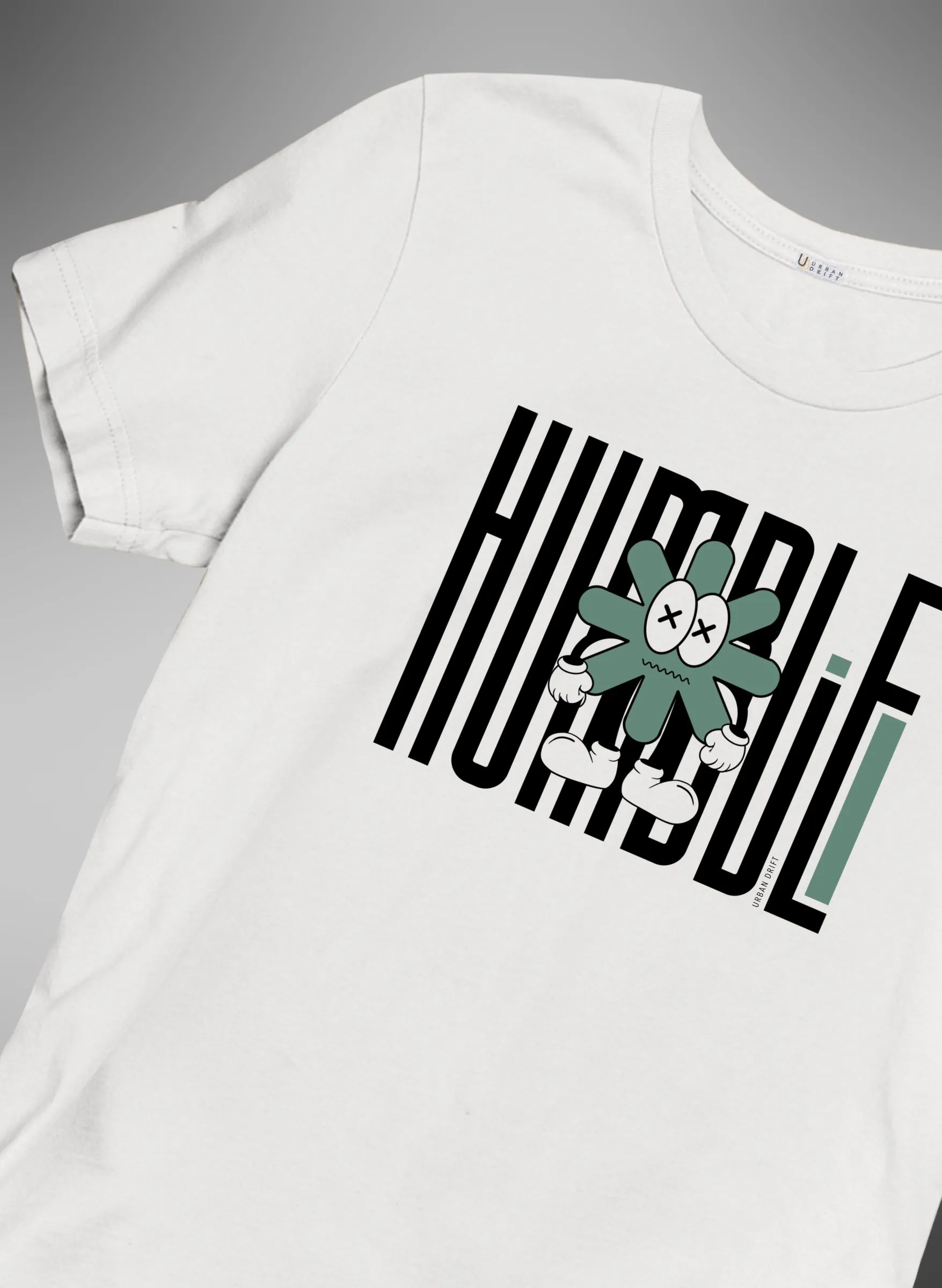 Humble Life White Half Sleeve T-Shirt