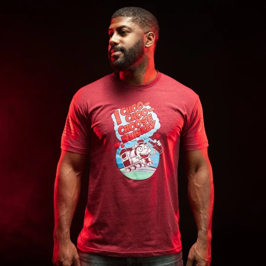 I Choose Whiskey T-Shirt - Cardinal