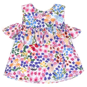 Infants Girls Casual Top Bloom - Multi | Bachaa Party Baby Clothes Girls Tops & T-Shirts