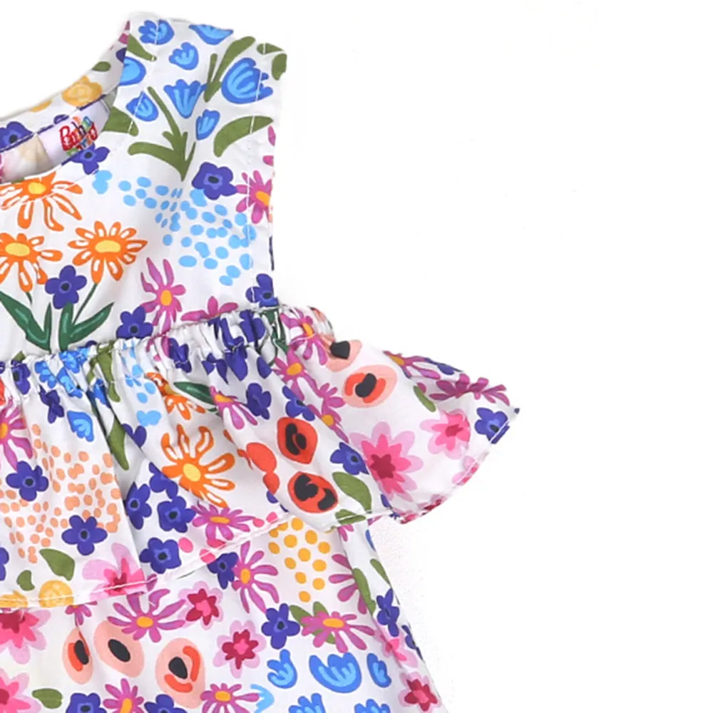 Infants Girls Casual Top Bloom - Multi | Bachaa Party Baby Clothes Girls Tops & T-Shirts