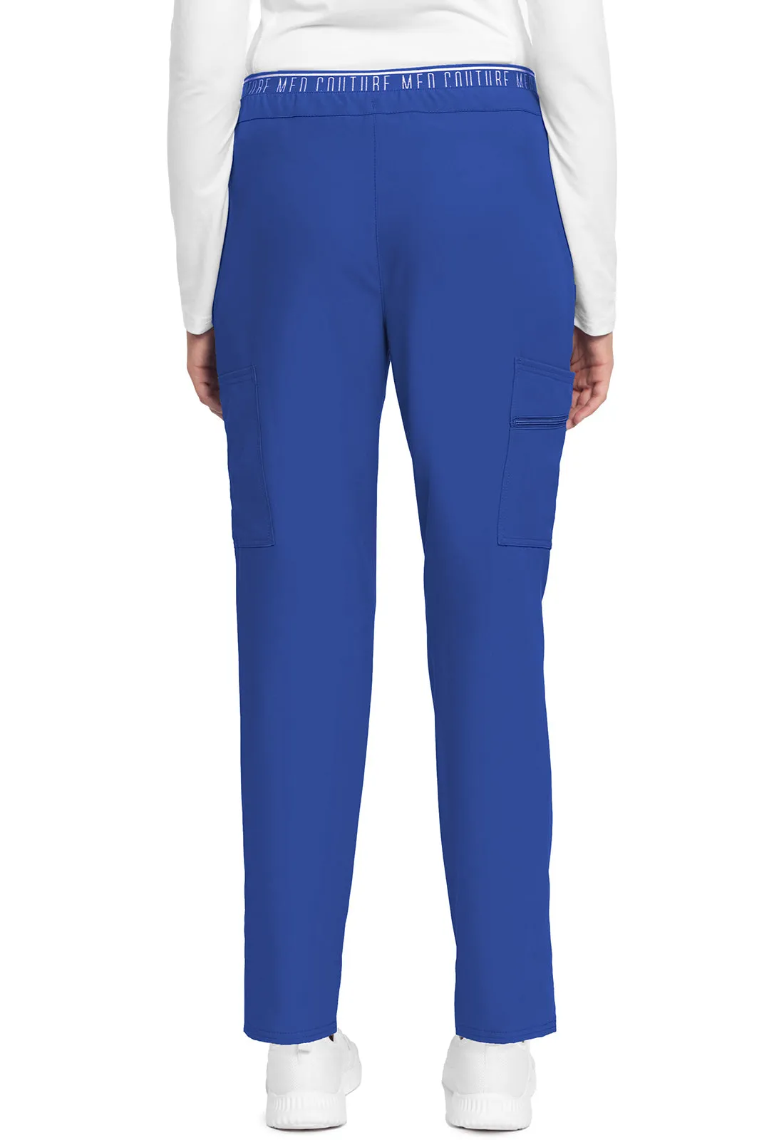 Insight MC009 Mid Rise Pull-on Tapered Leg Ankle Pants Royal