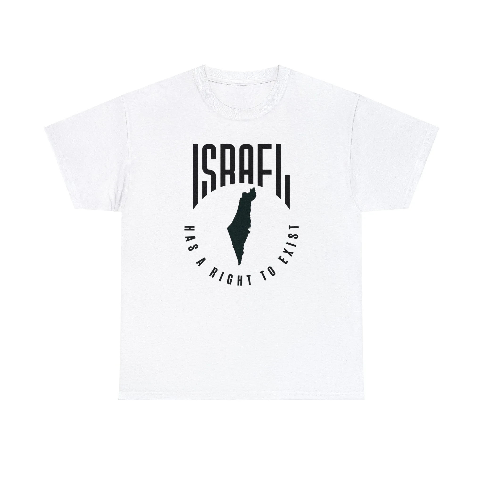 Israel Has A Right To Exist Black Unisex Heavy Cotton Tee