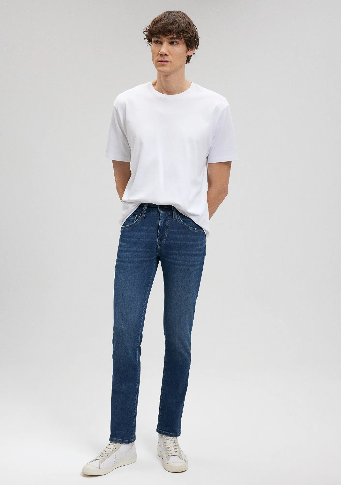 Jake Dark Blue Sporty Jean Pants