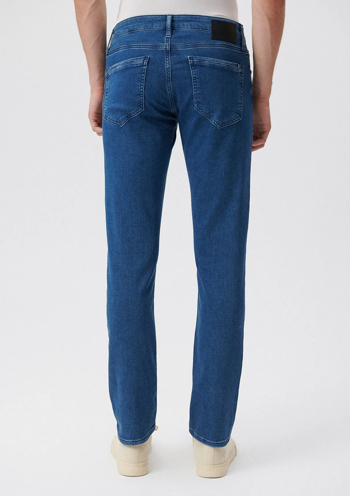 Jake Mid Brushed Sporty Jean Pants
