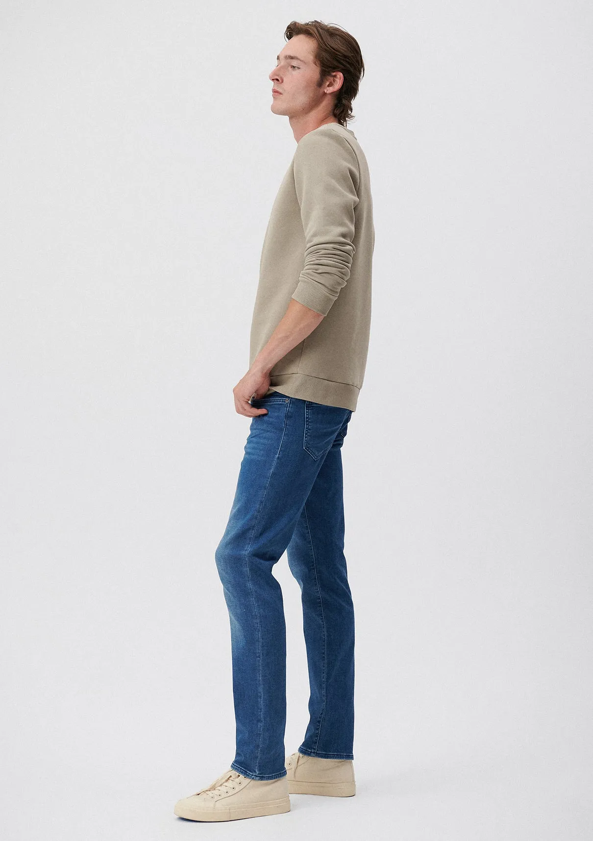 Jake Mid Brushed Sporty Jean Pants