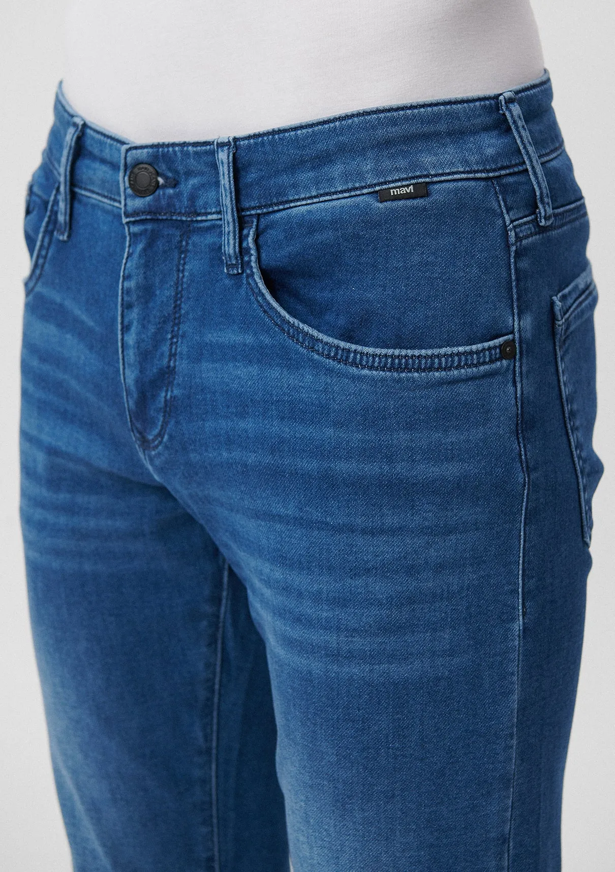 Jake Mid Brushed Sporty Jean Pants