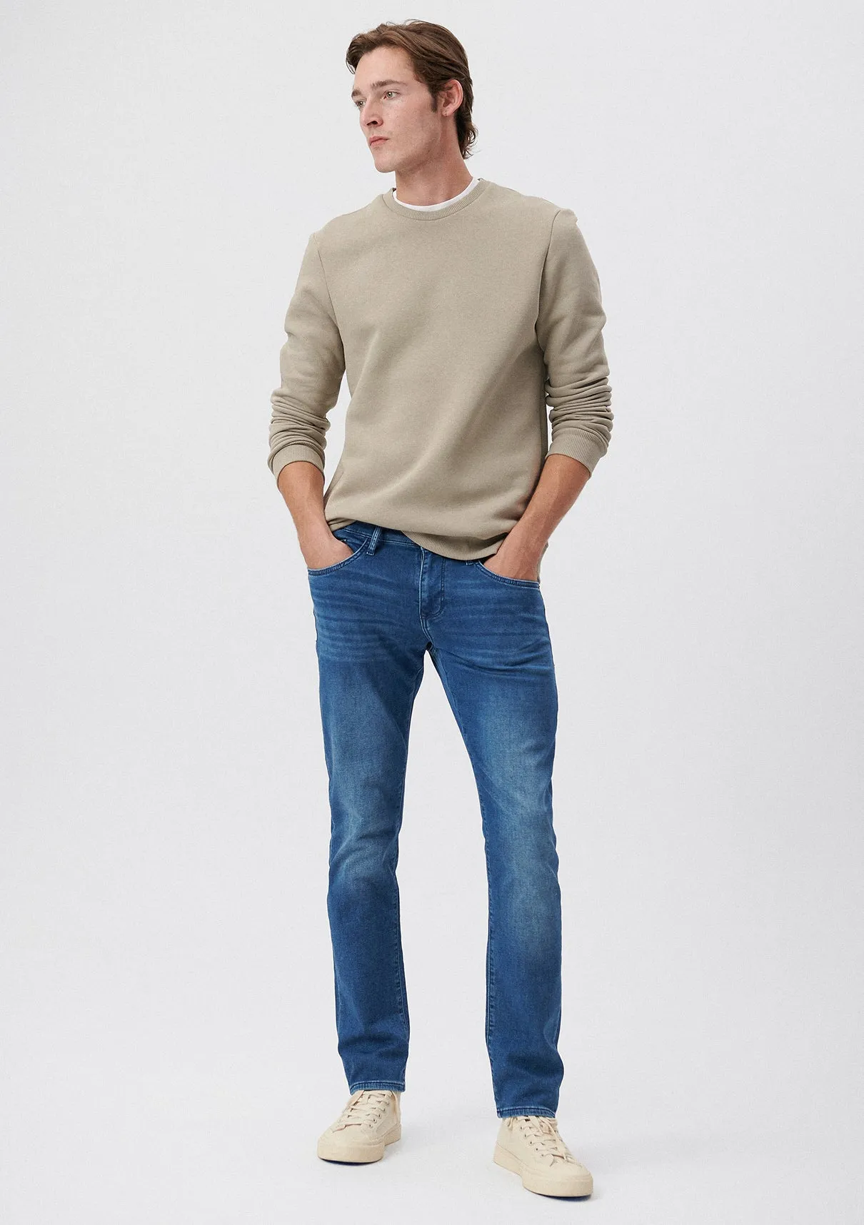 Jake Mid Brushed Sporty Jean Pants